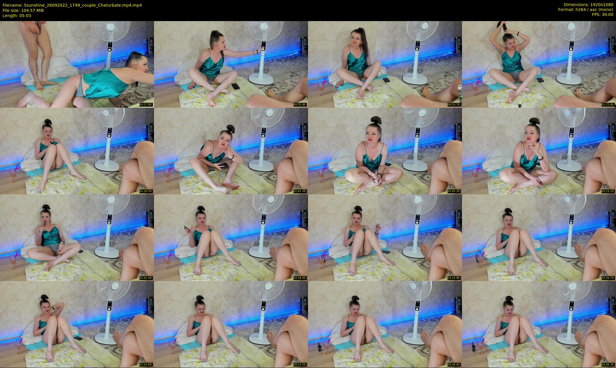 5sunshine — 6 minute Chaturbate couple cam show recording, 1080p, Sep 26, 2022