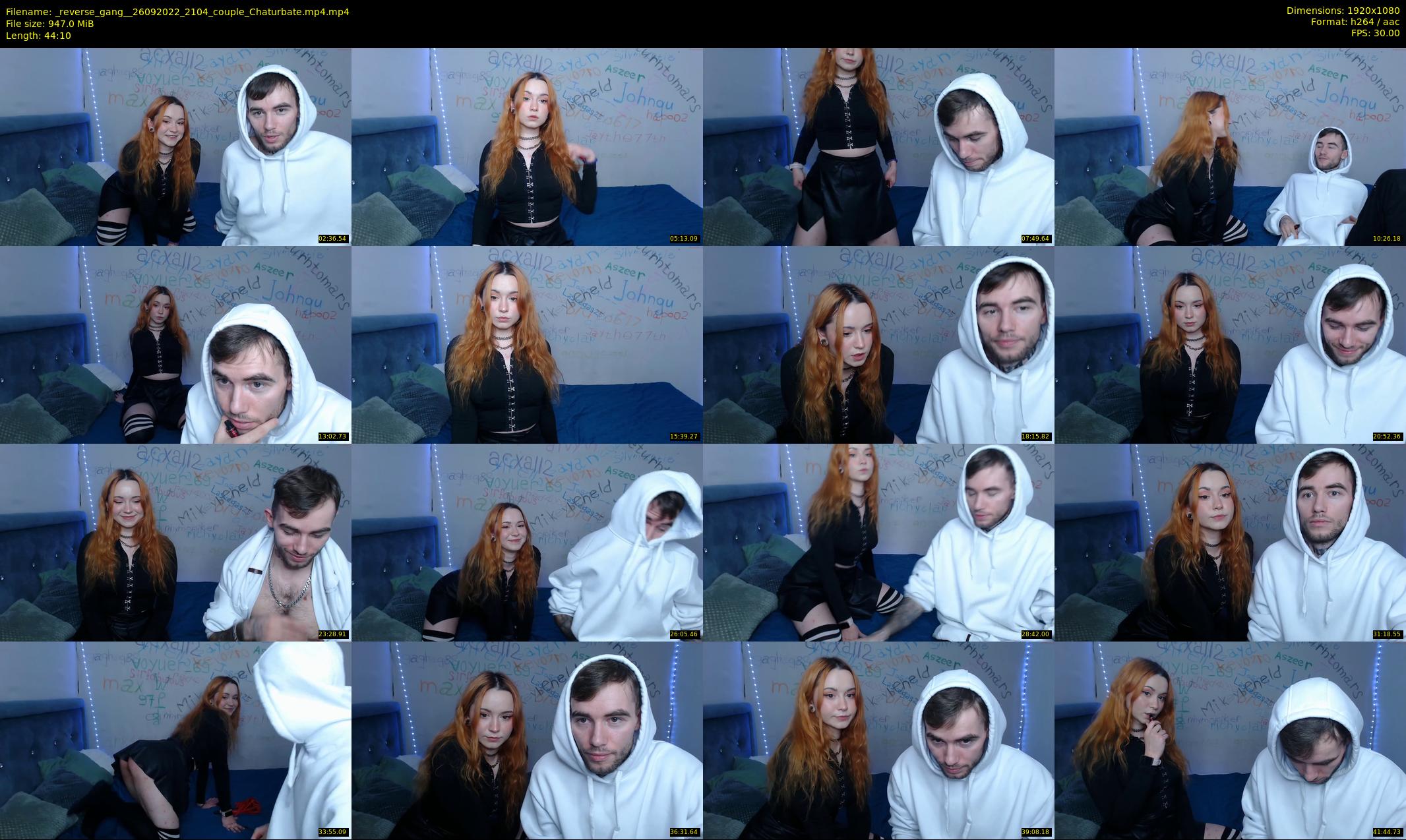 _reverse_gang_ — 45 minute Chaturbate couple cam show recording, 1080p, Sep 26, 2022