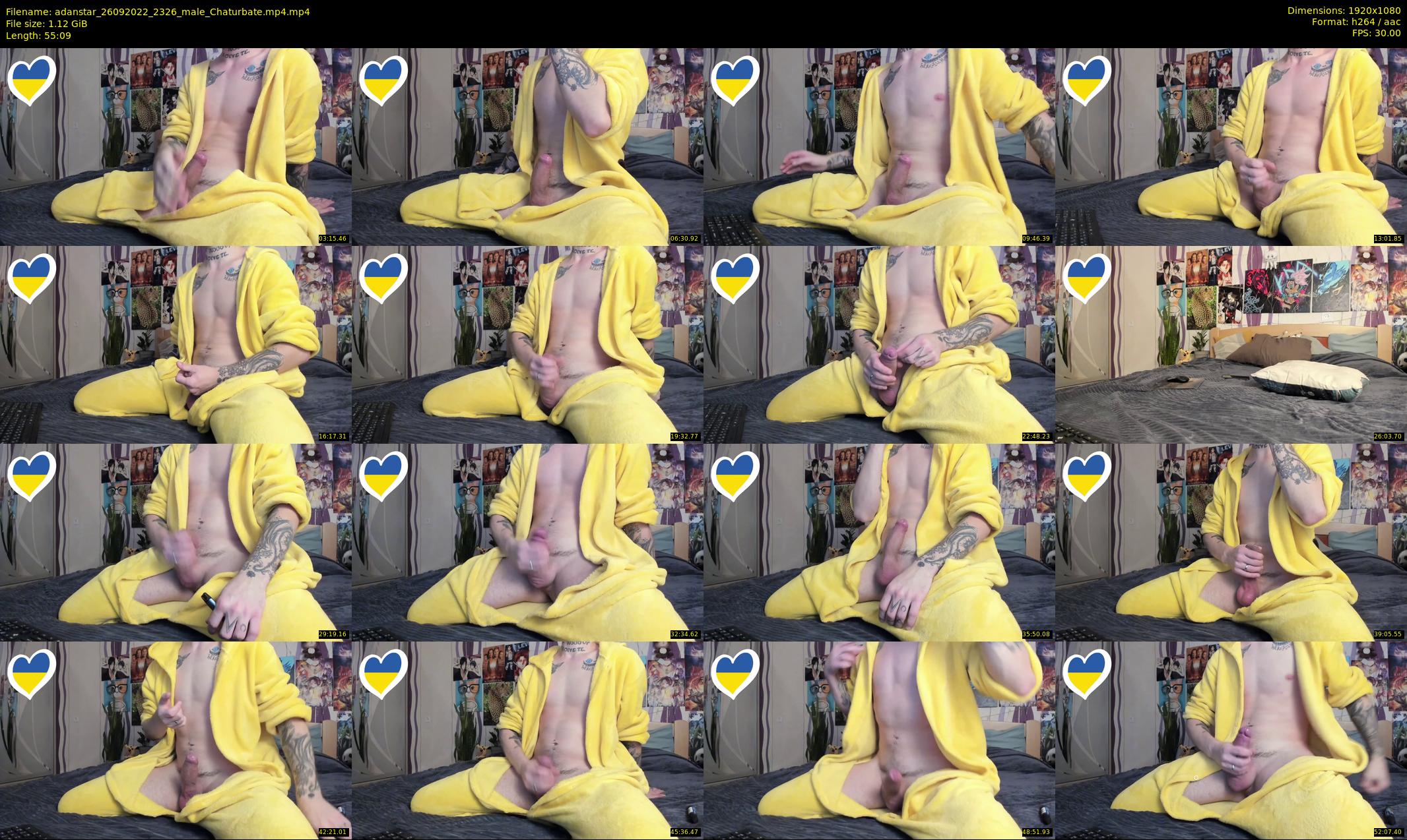 adanstar — 56 minute Chaturbate male cam show recording, 1080p, Sep 26, 2022