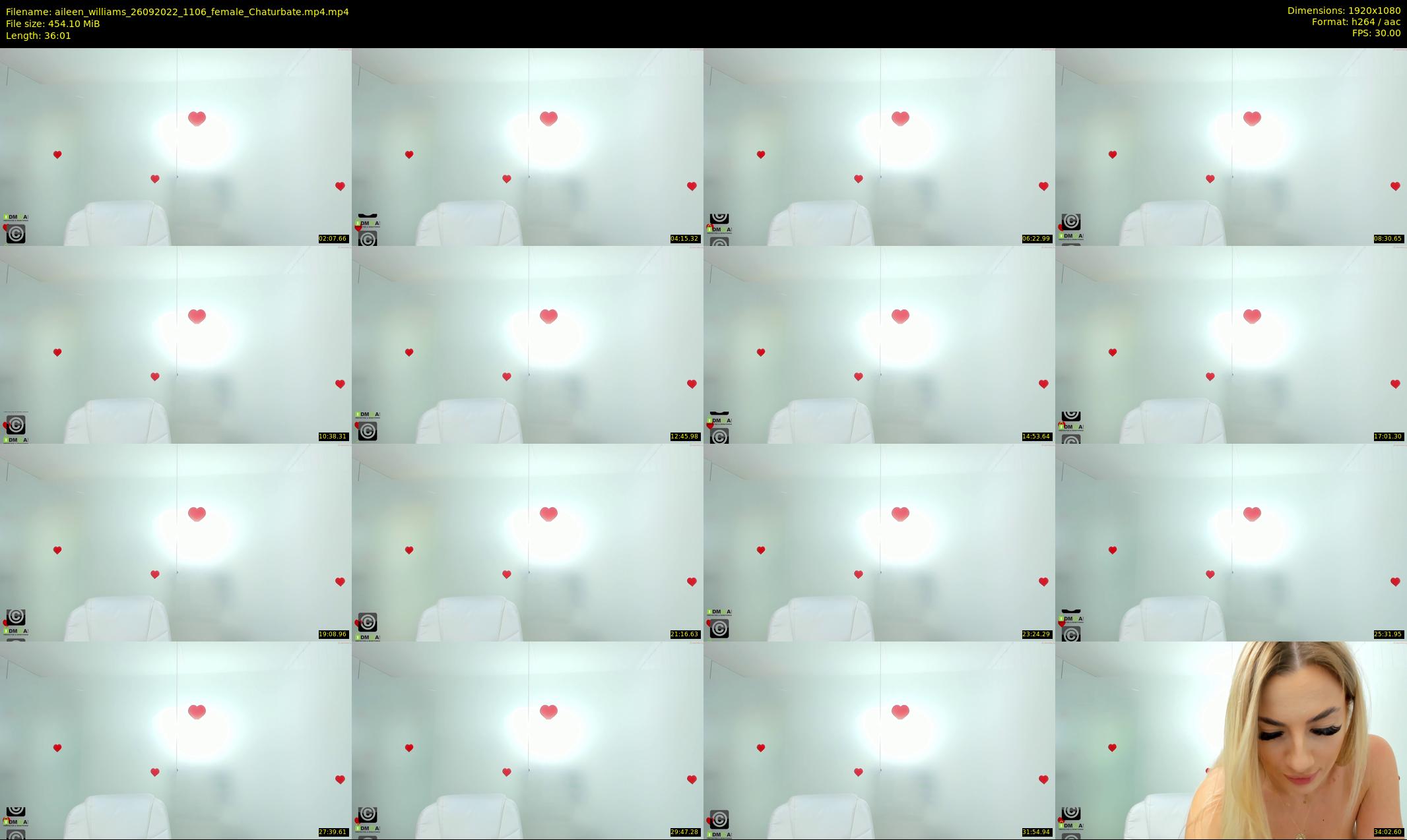 aileen_williams — 37 minute Chaturbate female cam show recording, 1080p, Sep 26, 2022