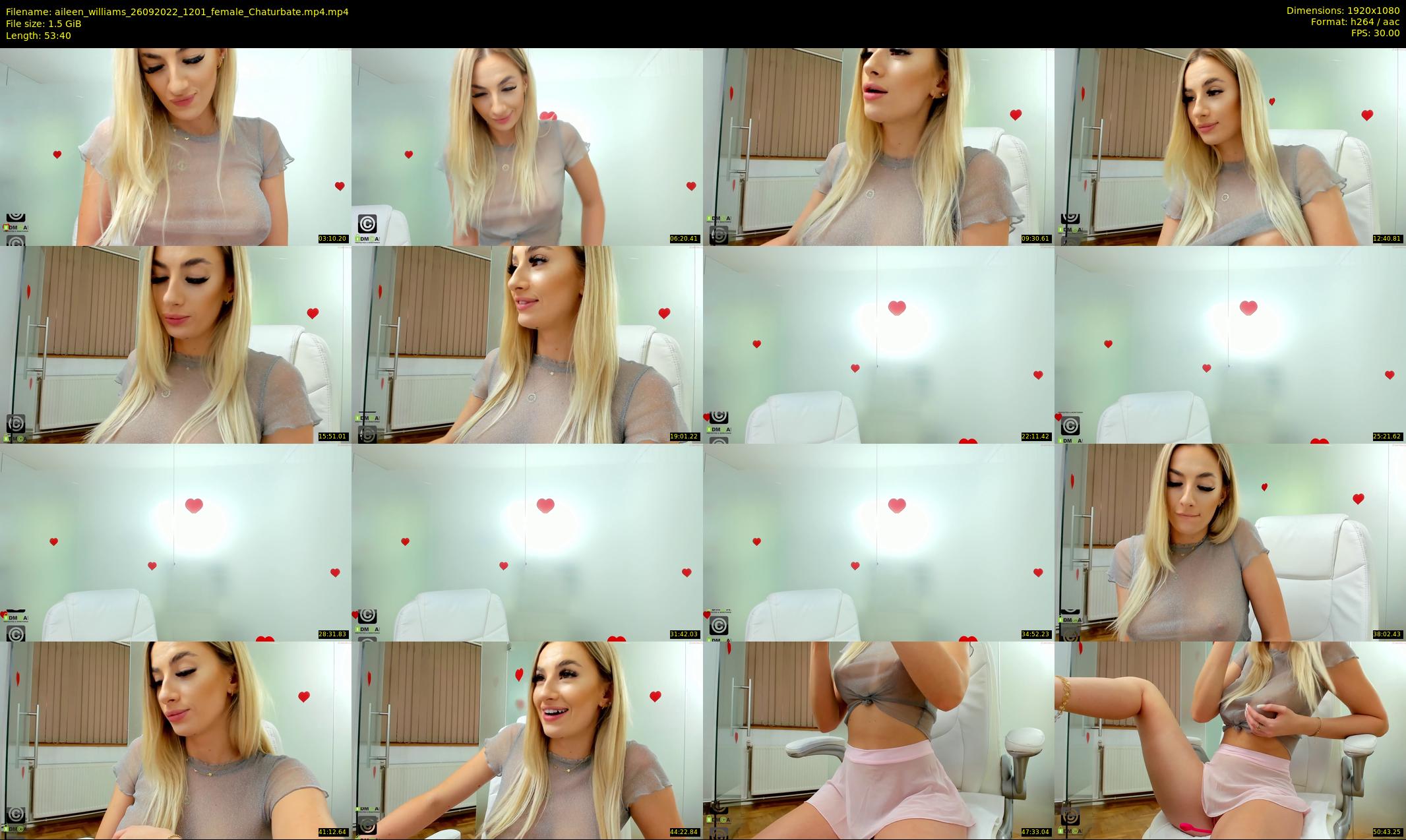 aileen_williams — 54 minute Chaturbate female cam show recording, 1080p, Sep 26, 2022