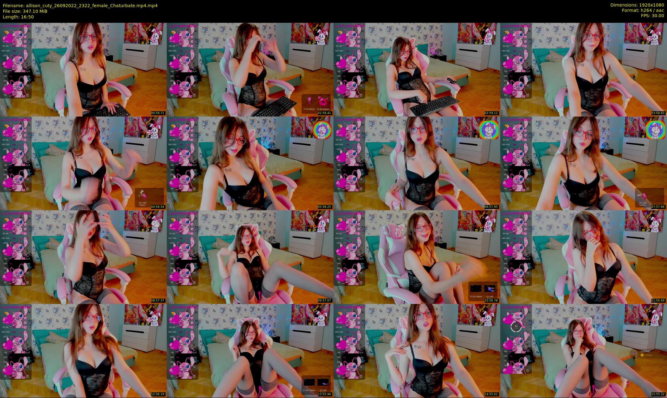 allison_cuty — 17 minute Chaturbate female cam show recording, 1080p, Sep 26, 2022