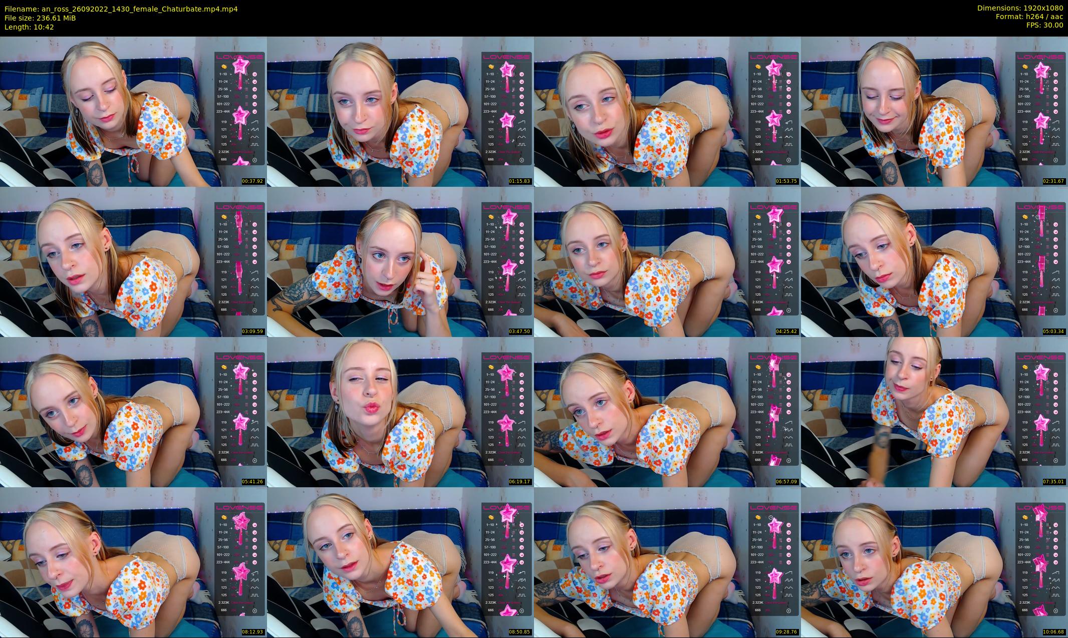 an_ross — 11 minute Chaturbate female cam show recording, 1080p, Sep 26, 2022