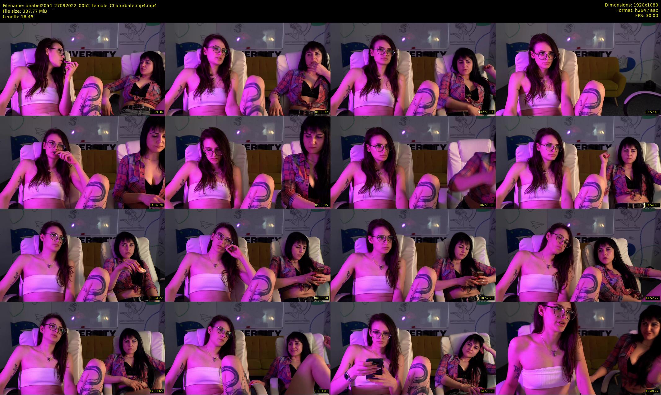 anabel2054 — 17 minute Chaturbate female cam show recording, 1080p, Sep 27, 2022