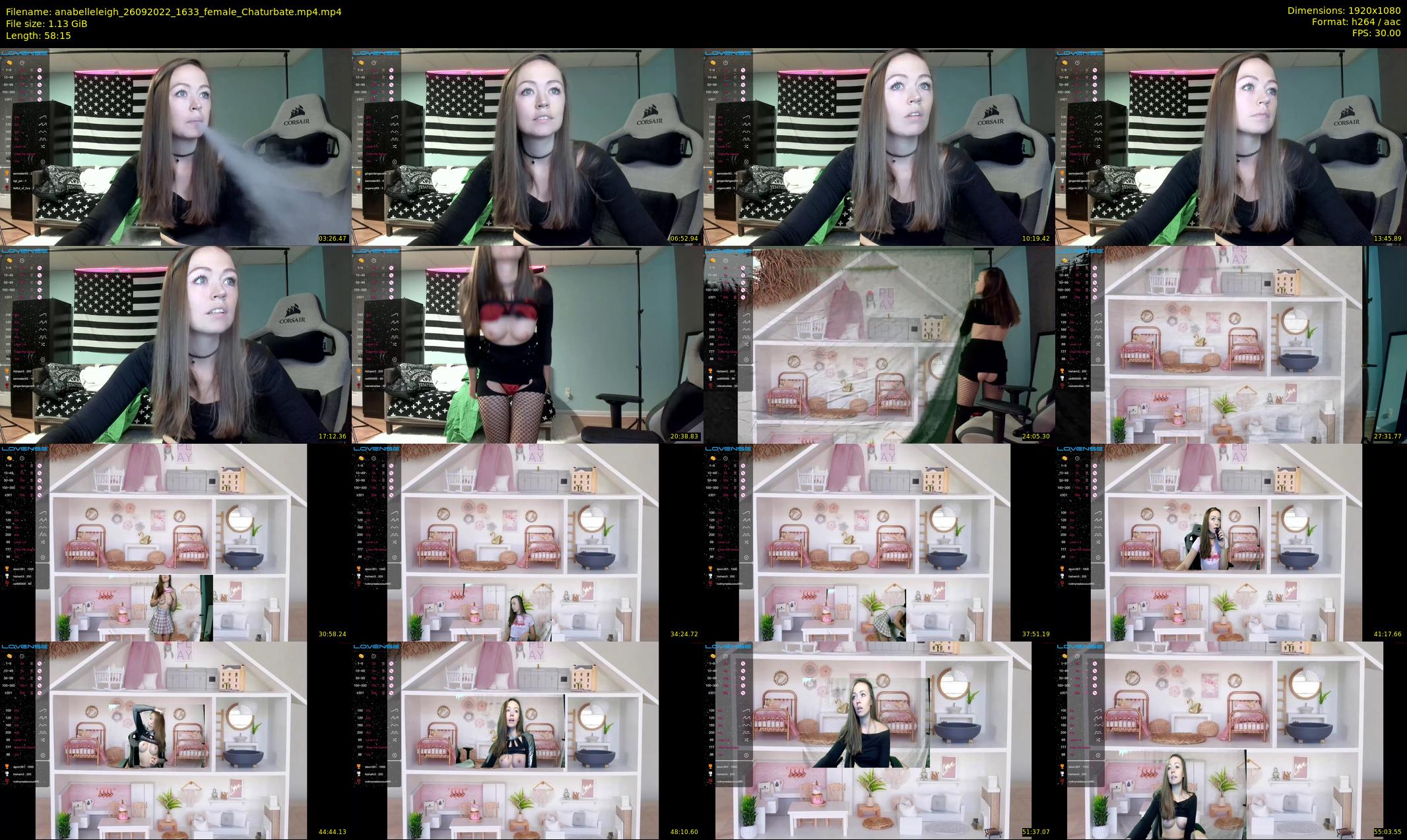 anabelleleigh — 59 minute Chaturbate female cam show recording, 1080p, Sep 26, 2022