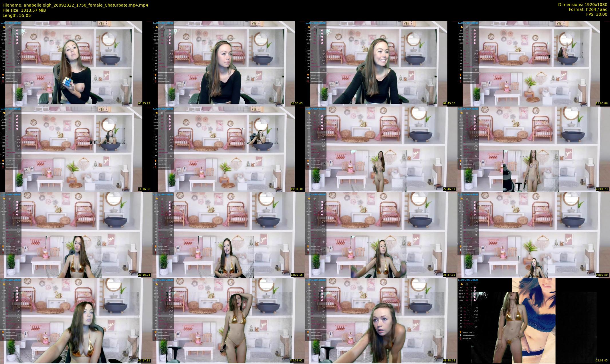 anabelleleigh — 56 minute Chaturbate female cam show recording, 1080p, Sep 26, 2022