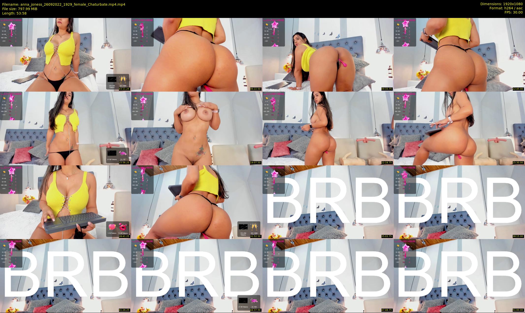 anna_joness — 54 minute Chaturbate female cam show recording, 1080p, Sep 26, 2022