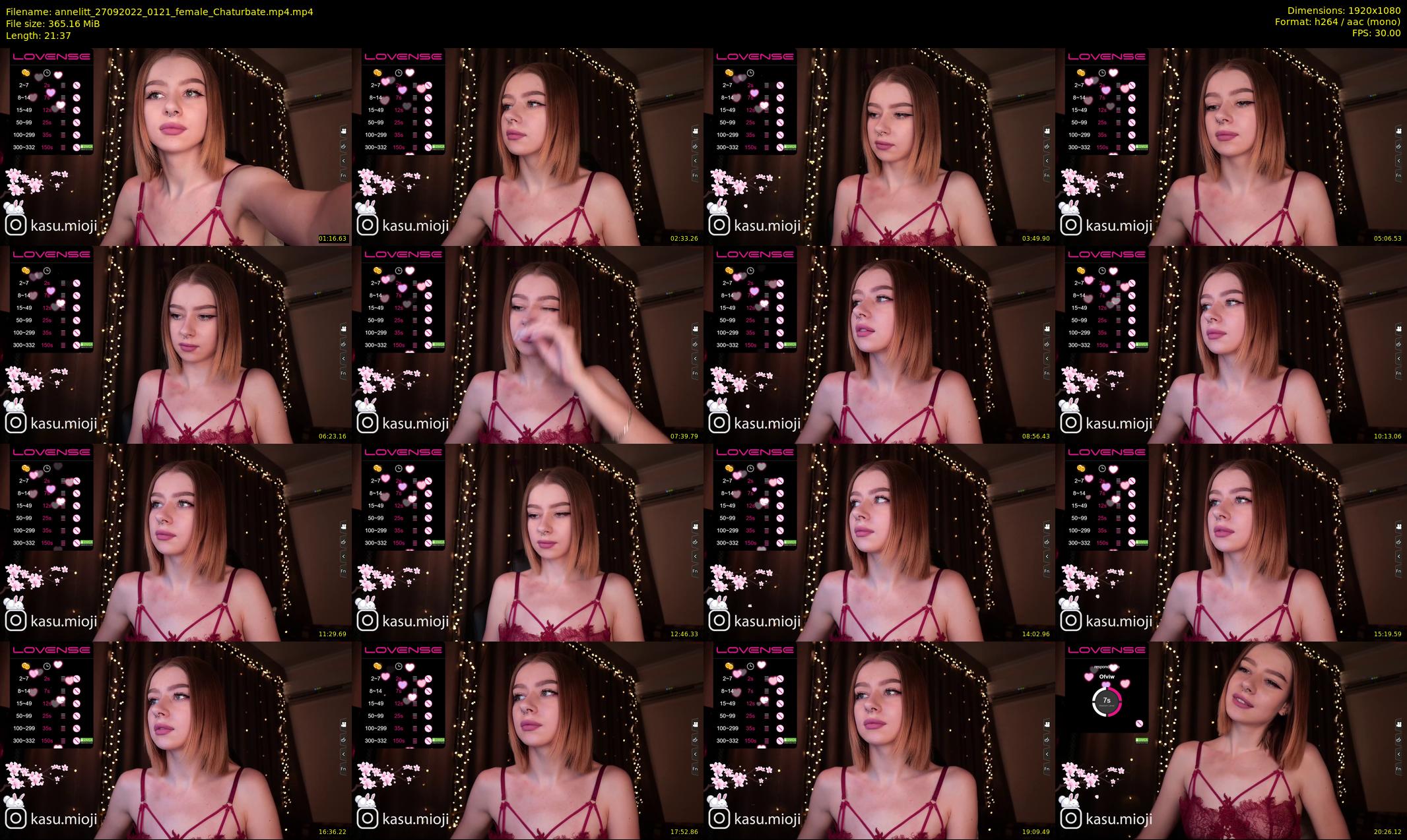 annelitt — 22 minute Chaturbate female cam show recording, 1080p, Sep 27, 2022