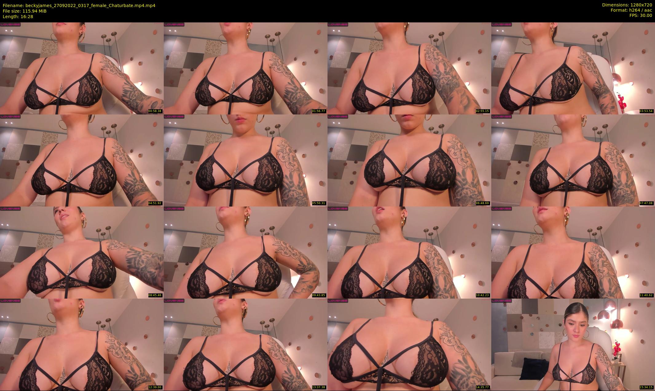 beckyjames — 17 minute Chaturbate female cam show recording, 720p, Sep 27, 2022