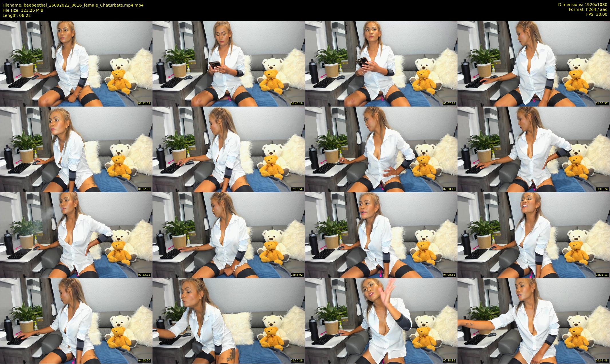beebeethai — 7 minute Chaturbate female cam show recording, 1080p, Sep 26, 2022