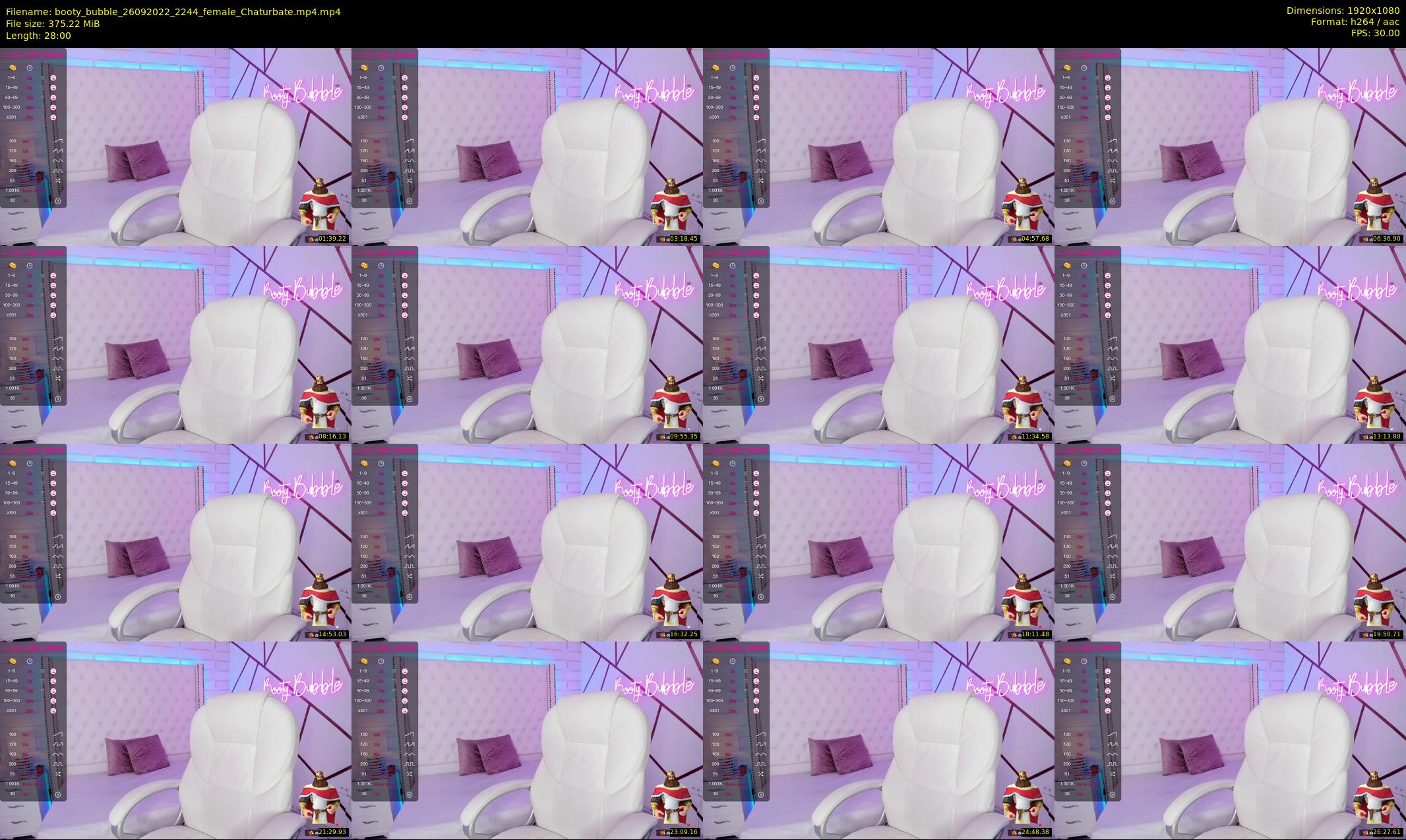 booty_bubble — 28 minute Chaturbate female cam show recording, 1080p, Sep 26, 2022