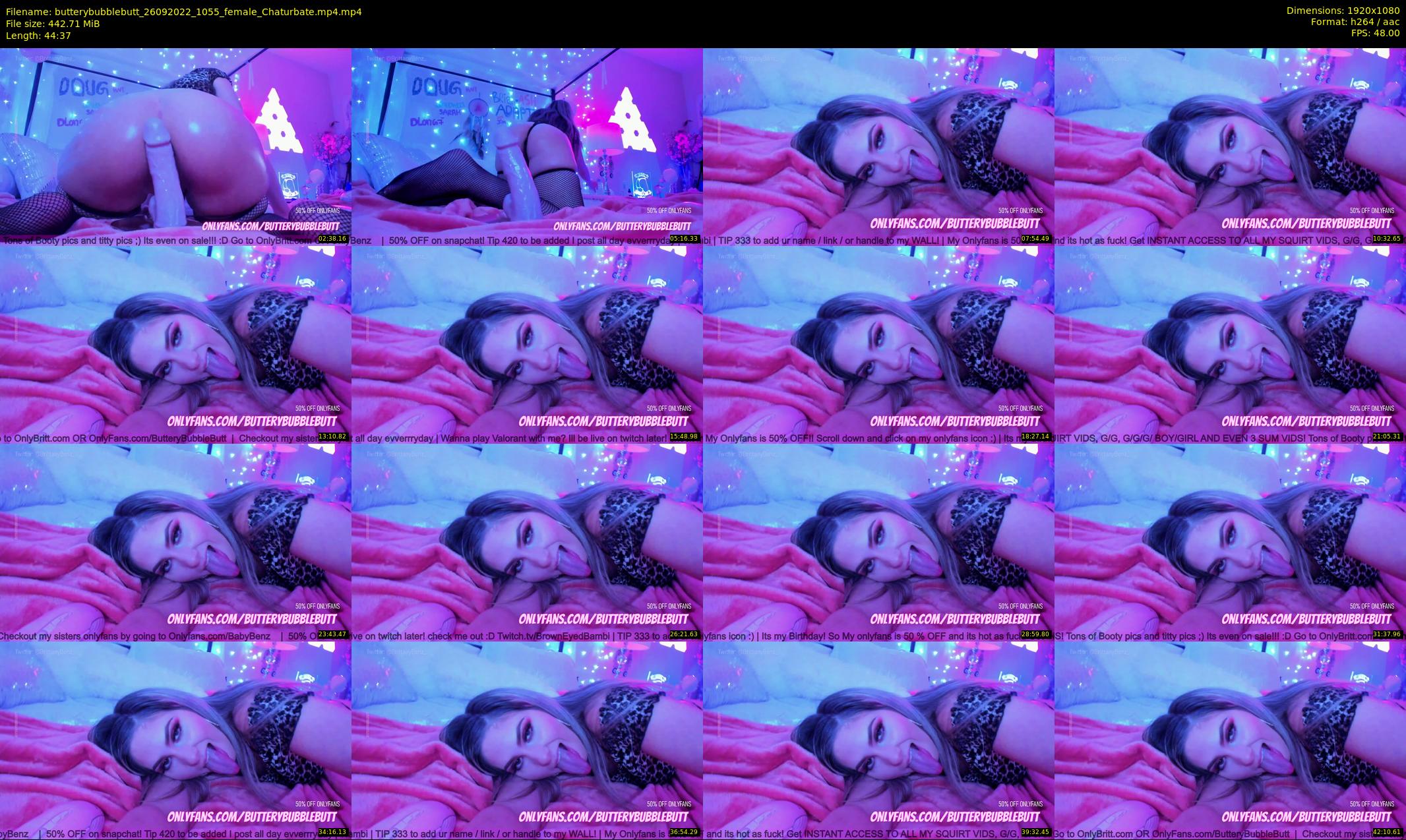 butterybubblebutt — 45 minute Chaturbate couple cam show recording, 1080p, Sep 26, 2022