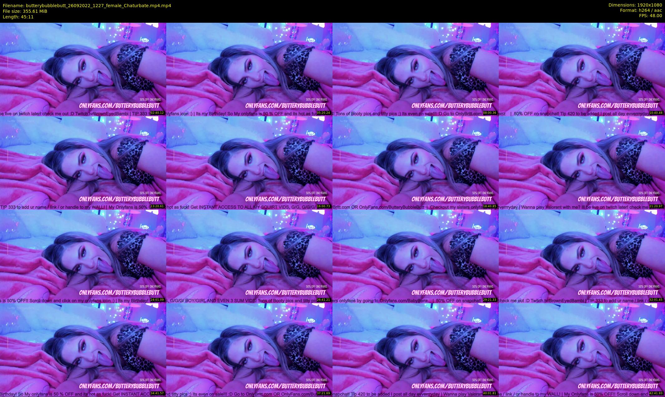 butterybubblebutt — 46 minute Chaturbate couple cam show recording, 1080p, Sep 26, 2022