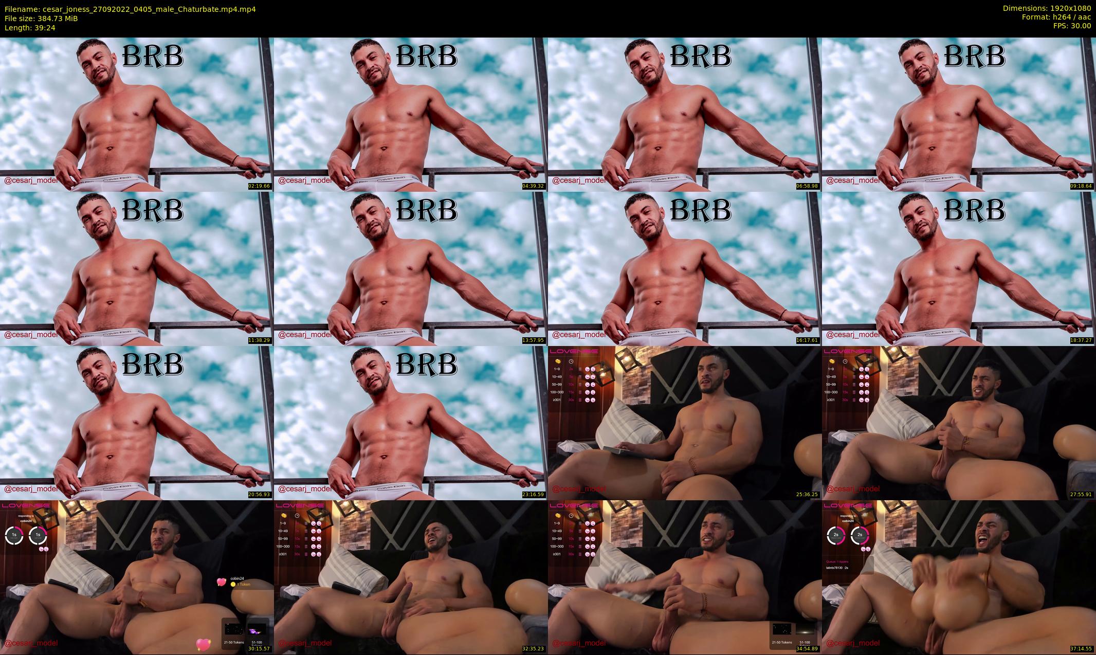 cesar_joness — 40 minute Chaturbate male cam show recording, 1080p, Sep 27, 2022