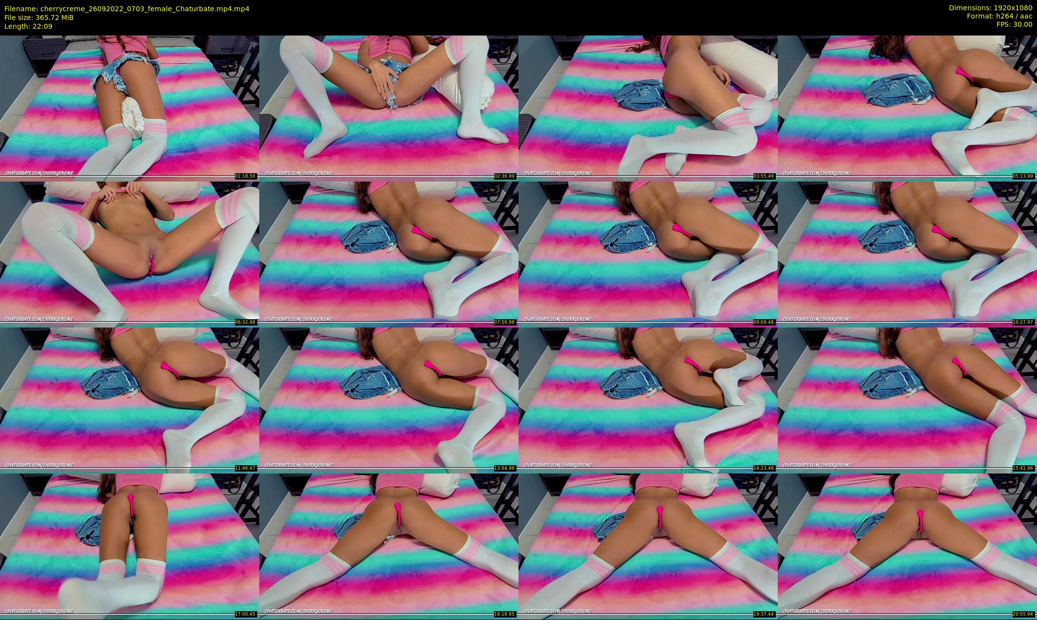 cherrycreme — 23 minute Chaturbate female cam show recording, 1080p, Sep 26, 2022