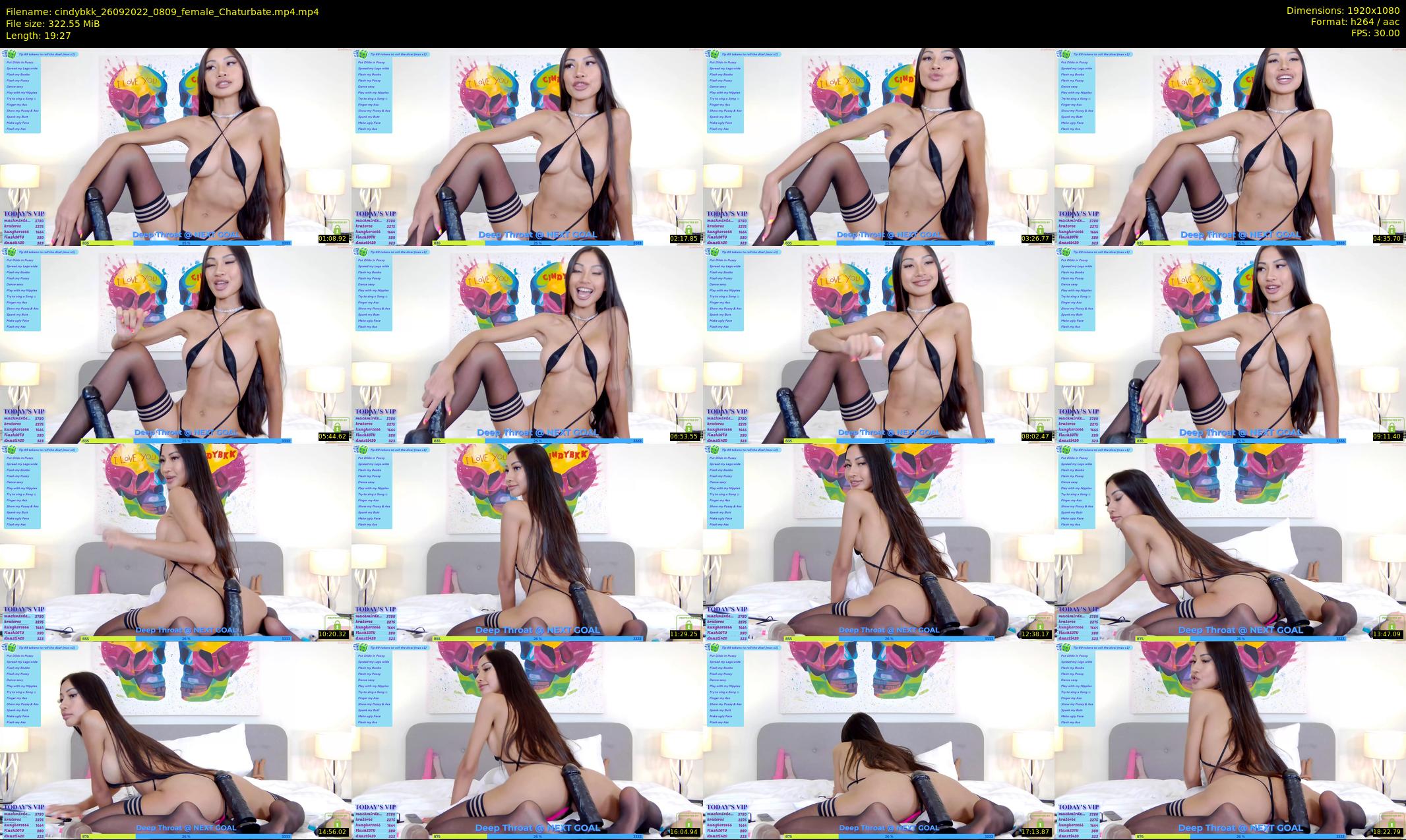 cindybkk — 20 minute Chaturbate female cam show recording, 1080p, Sep 26, 2022