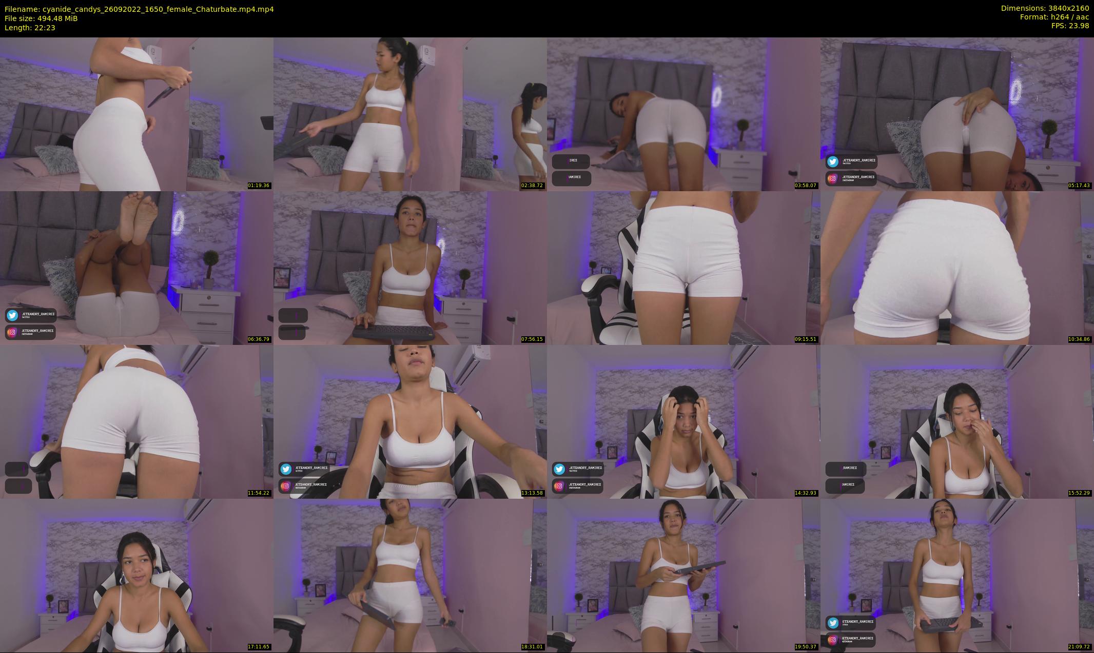 cyanide_candys — 23 minute Chaturbate female cam show recording, 4K, Sep 26, 2022