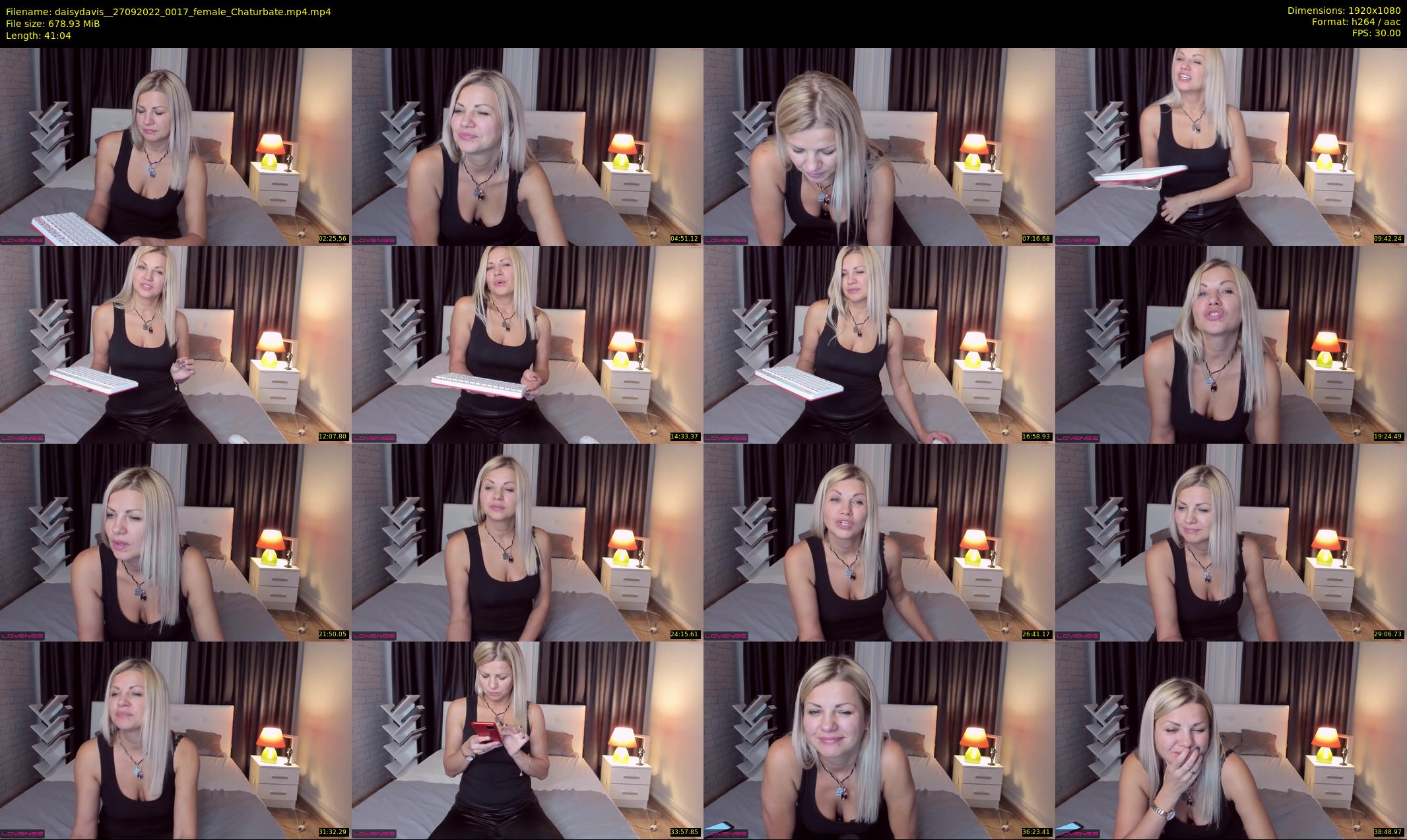 daisydavis_ — 42 minute Chaturbate female cam show recording, 1080p, Sep 27, 2022