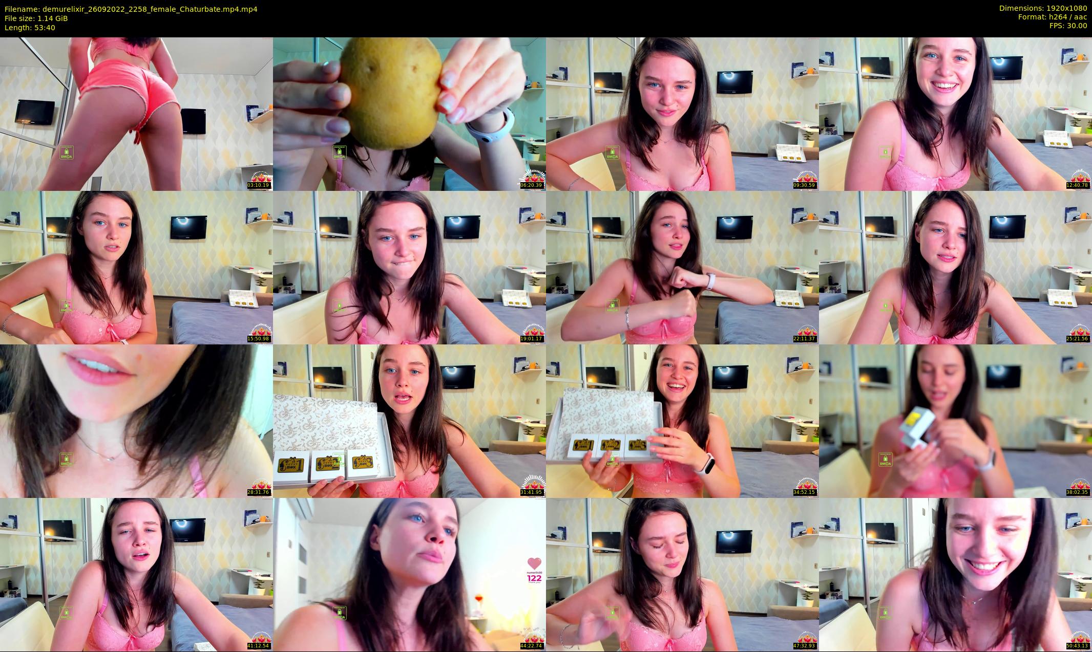 demurelixir — 54 minute Chaturbate female cam show recording, 1080p, Sep 26, 2022