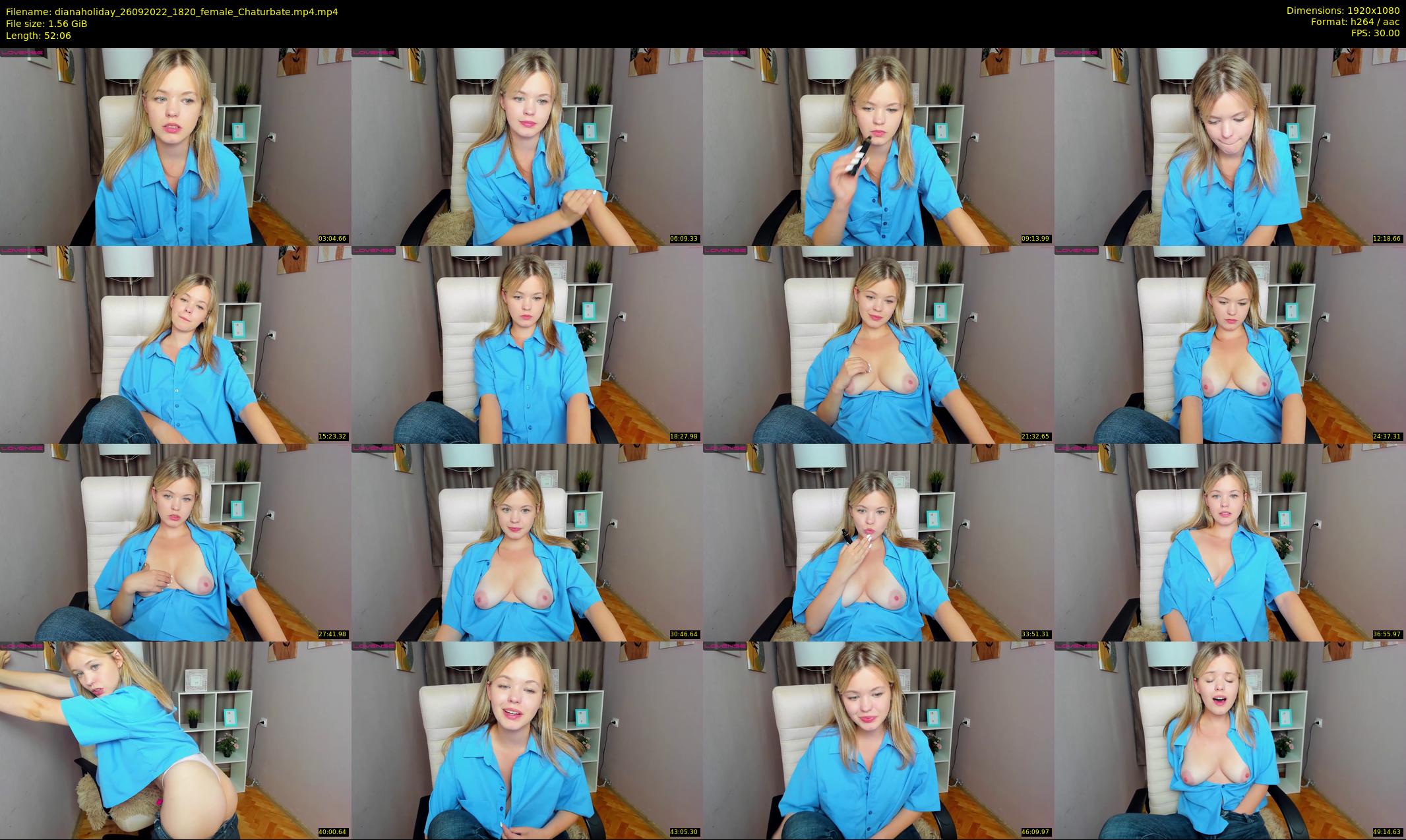 dianaholiday — 53 minute Chaturbate female cam show recording, 1080p, Sep 26, 2022