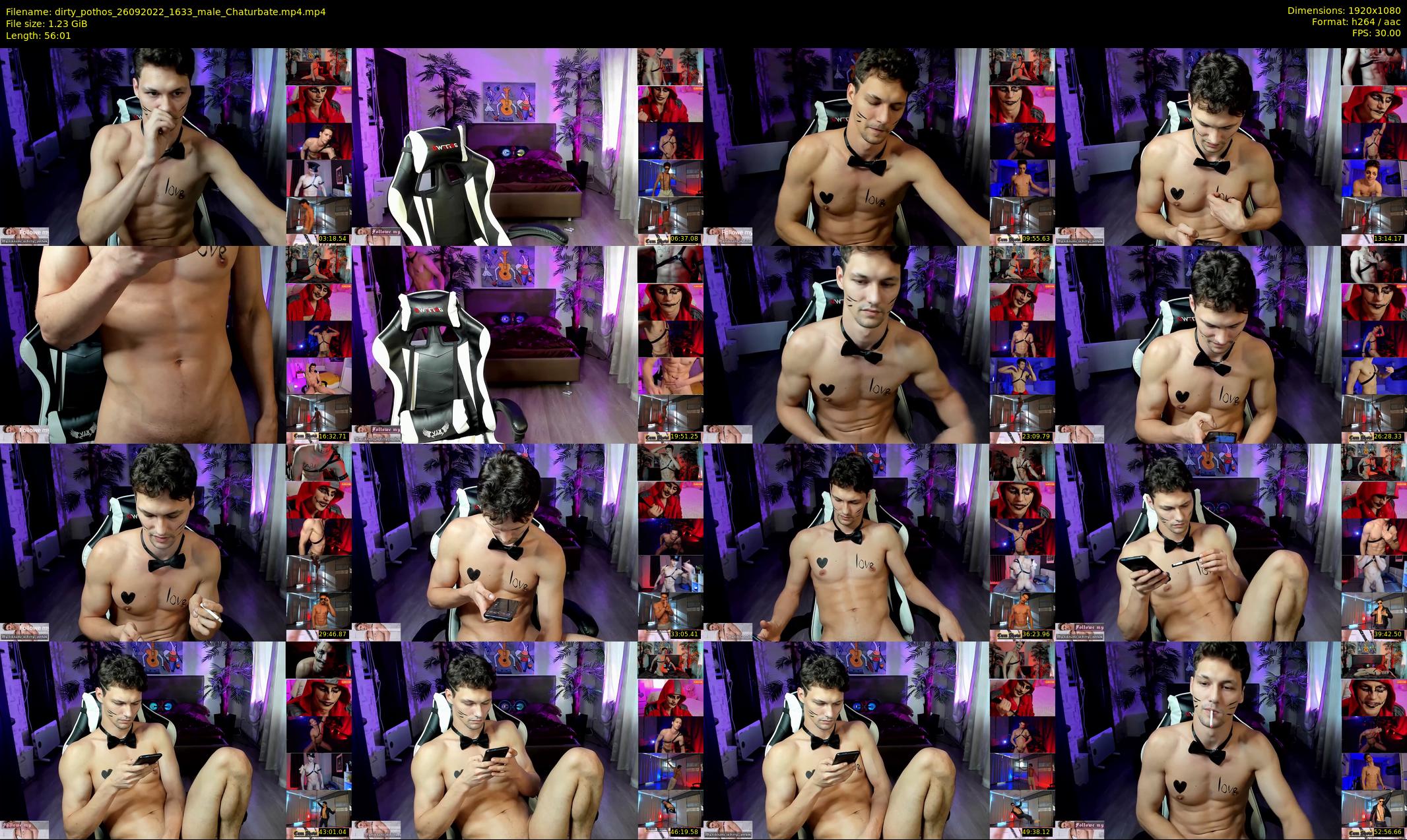 dirty_pothos — 57 minute Chaturbate male cam show recording, 1080p, Sep 26, 2022