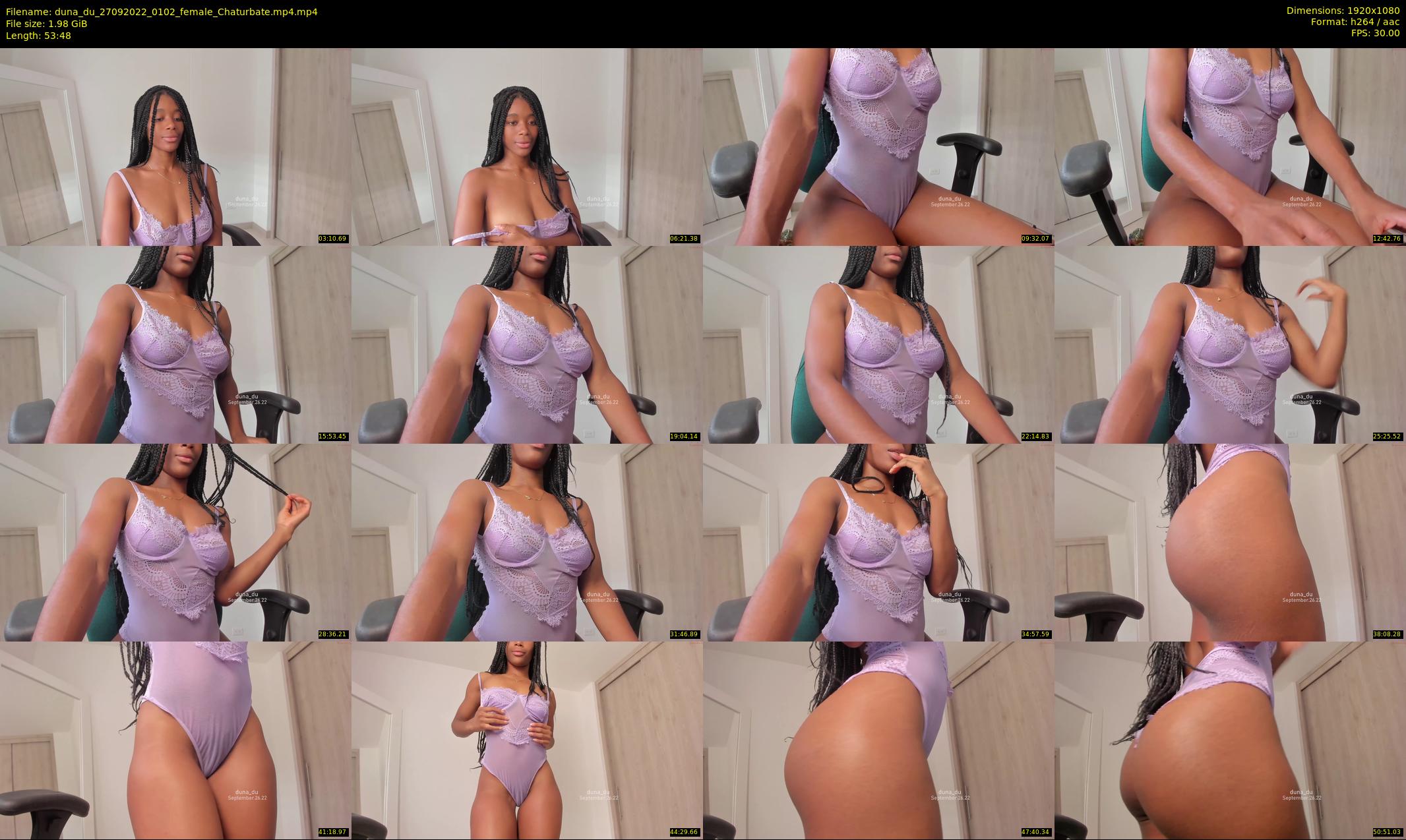 duna_du — 54 minute Chaturbate female cam show recording, 1080p, Sep 27, 2022
