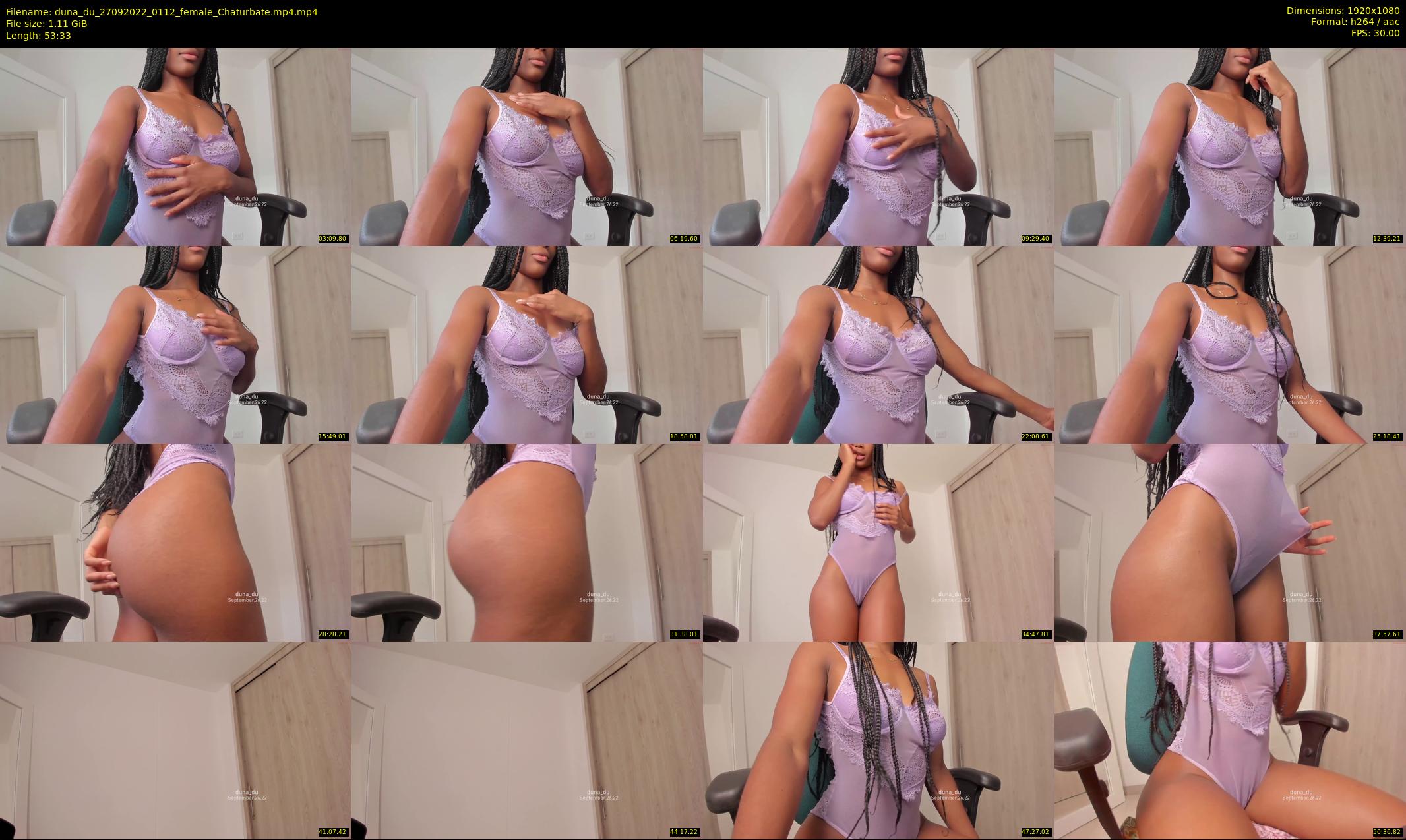 duna_du — 54 minute Chaturbate female cam show recording, 1080p, Sep 27, 2022
