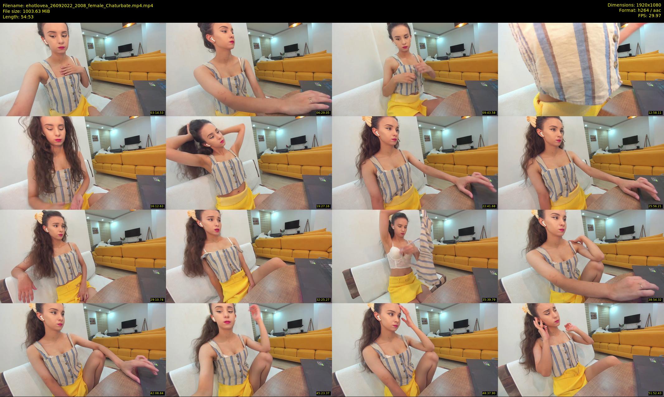 ehotlovea — 55 minute Chaturbate female cam show recording, 1080p, Sep 26, 2022