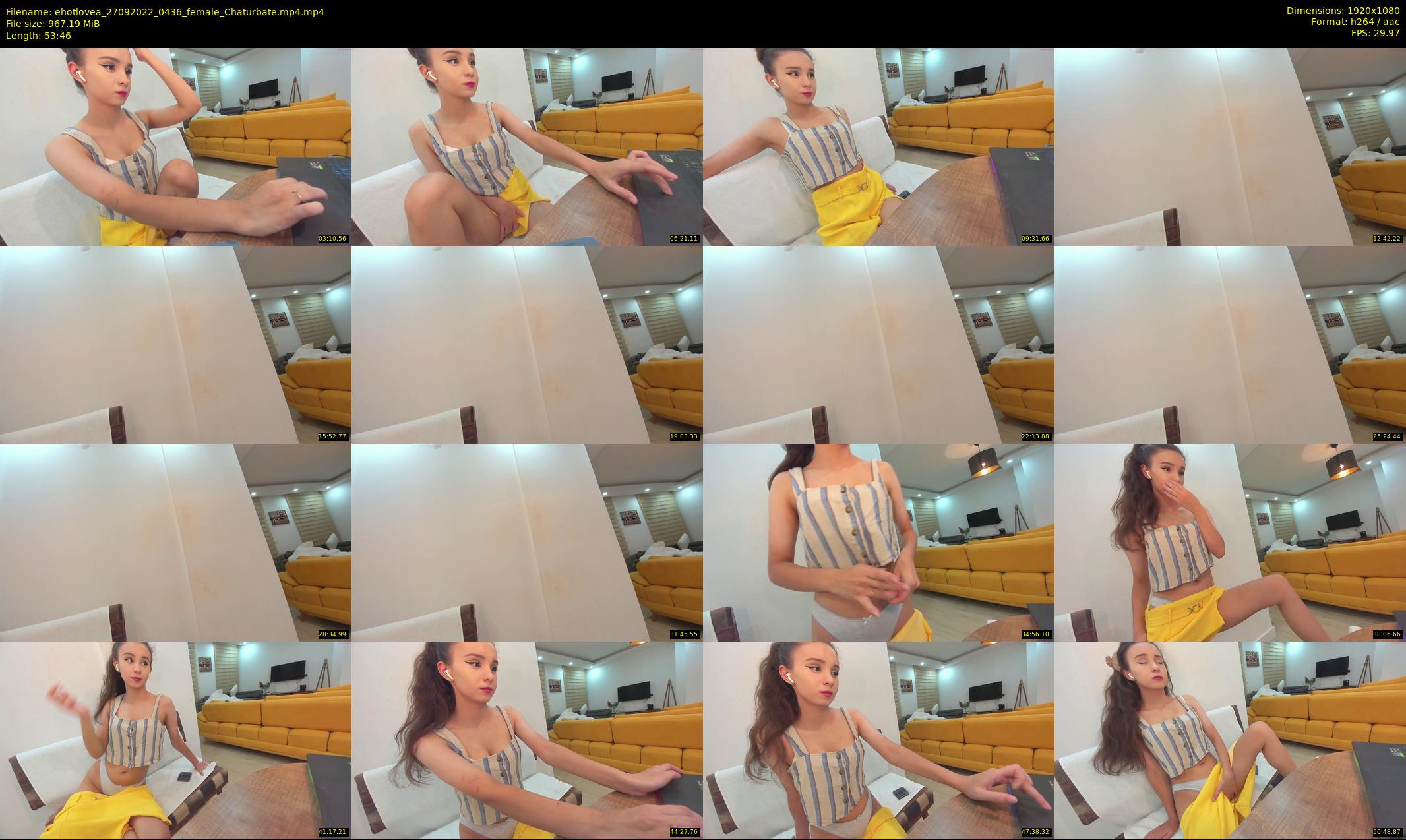 ehotlovea — 54 minute Chaturbate female cam show recording, 1080p, Sep 27, 2022