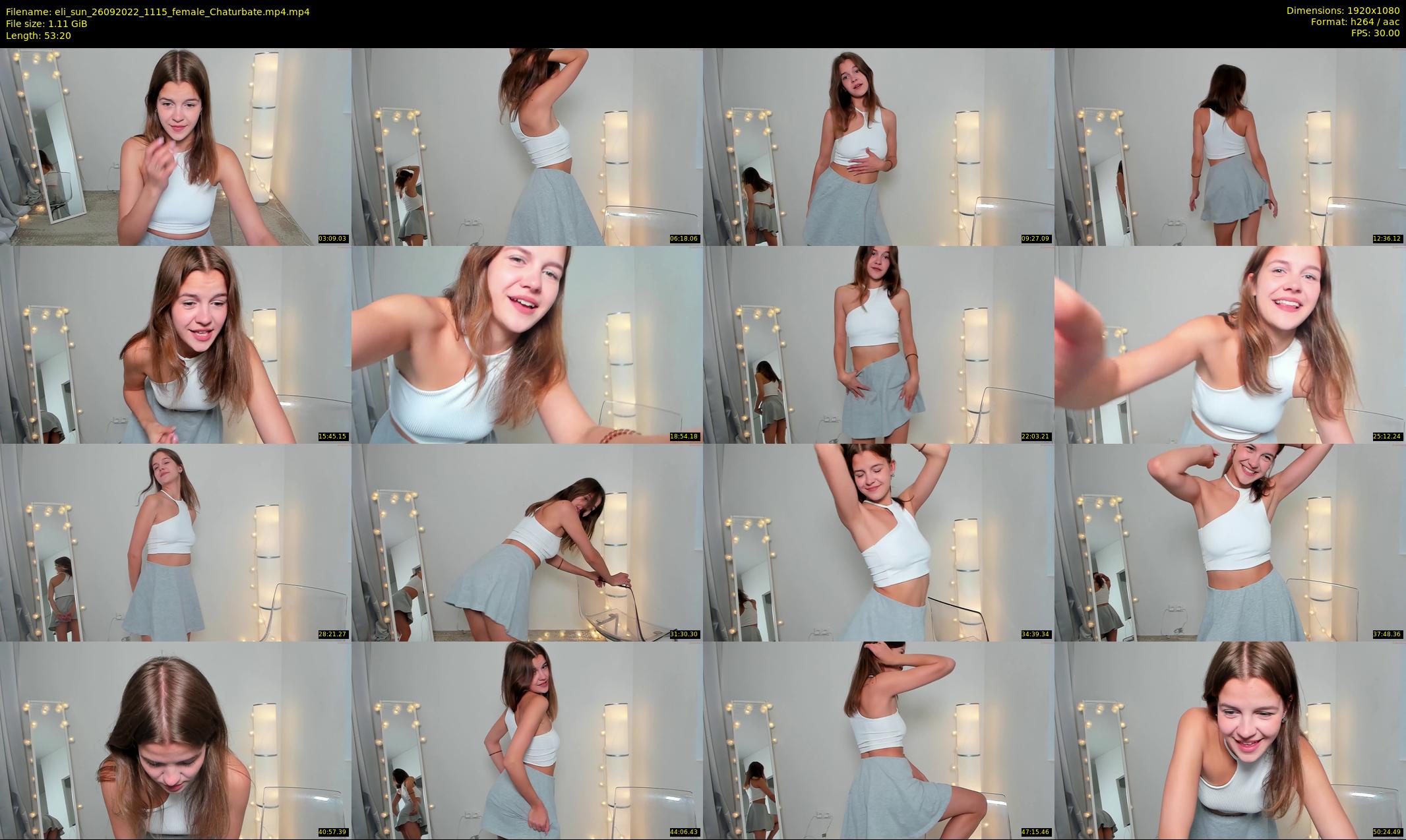 eli_sun — 54 minute Chaturbate female cam show recording, 1080p, Sep 26, 2022