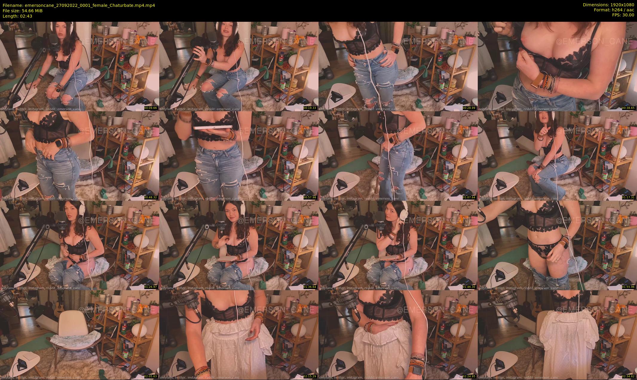 emersoncane — 3 minute Chaturbate female cam show recording, 1080p, Sep 27, 2022