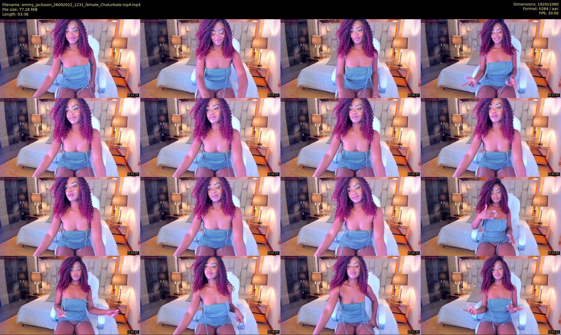 emmy_jacksson — 4 minute Chaturbate female cam show recording, 1080p, Sep 26, 2022