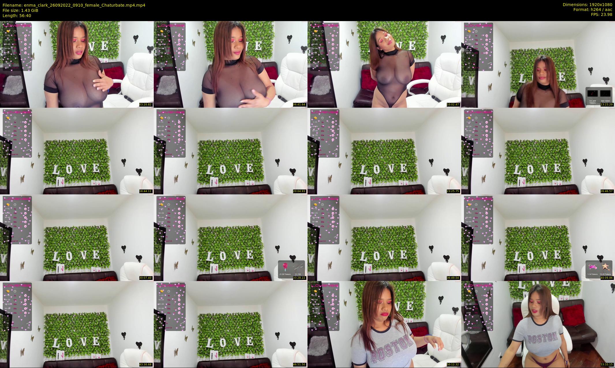 enma_clark — 57 minute Chaturbate female cam show recording, 1080p, Sep 26, 2022