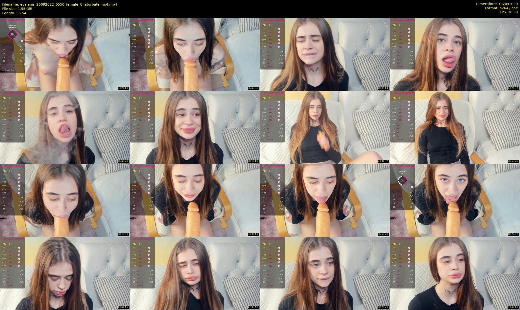 evalanis — 57 minute Chaturbate couple cam show recording, 1080p, Sep 26, 2022