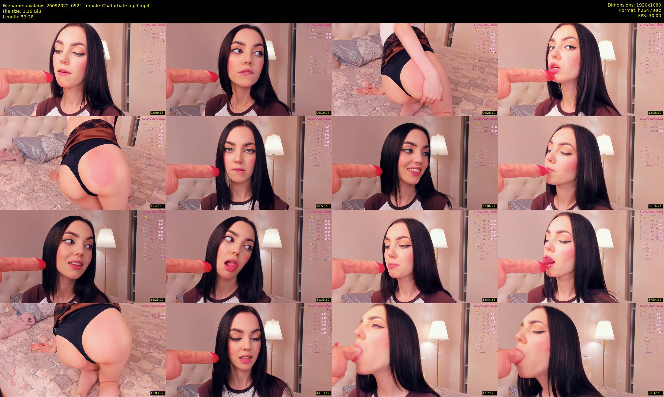 evalanis — 54 minute Chaturbate couple cam show recording, 1080p, Sep 26, 2022