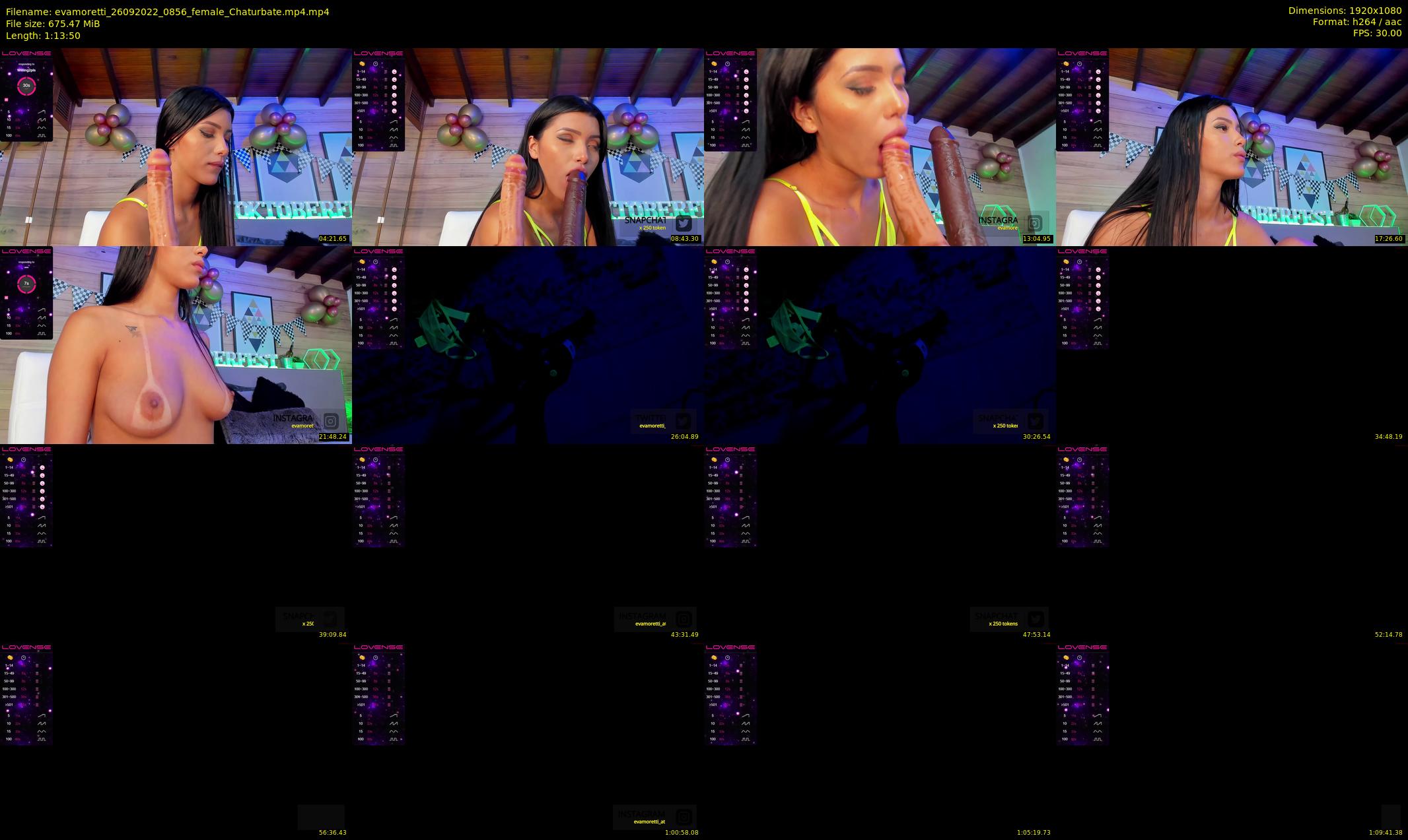 evamoretti — 74 minute Chaturbate female cam show recording, 1080p, Sep 26, 2022