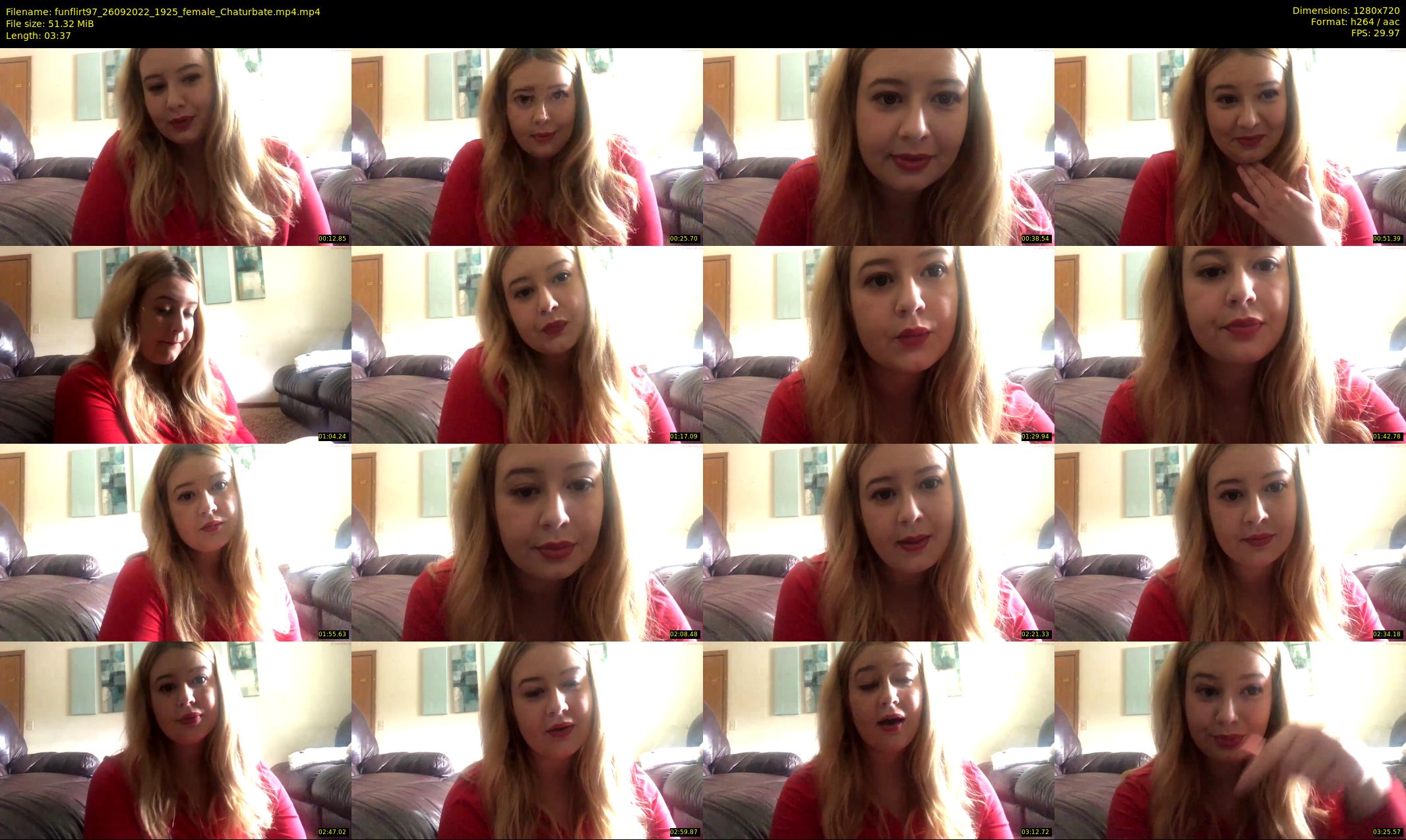 funflirt97 — 4 minute Chaturbate female cam show recording, 720p, Sep 26, 2022