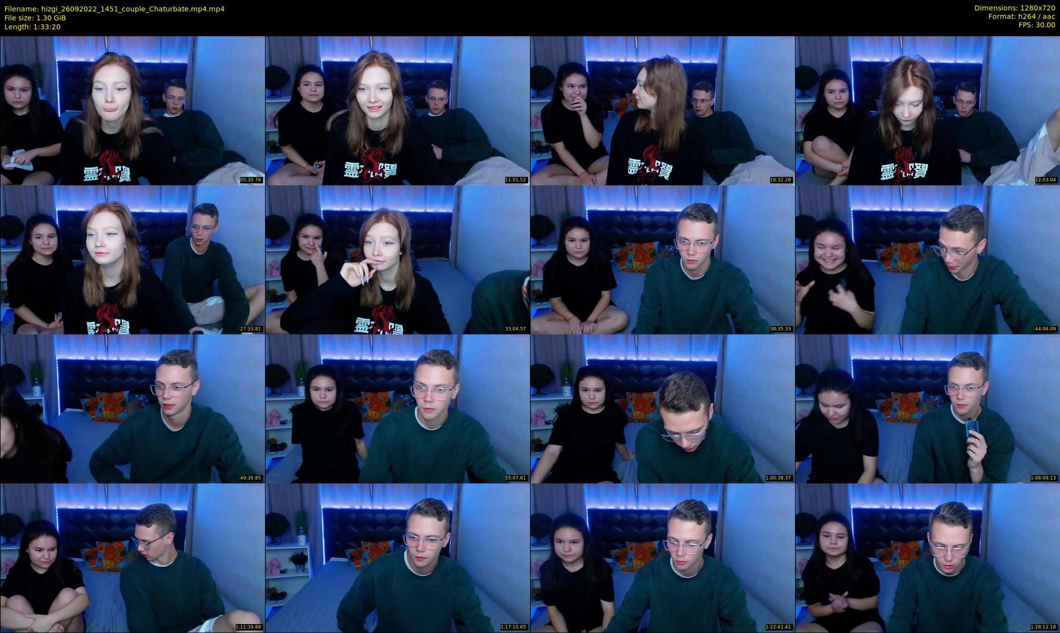 hizgi — 94 minute Chaturbate couple cam show recording, 720p, Sep 26, 2022