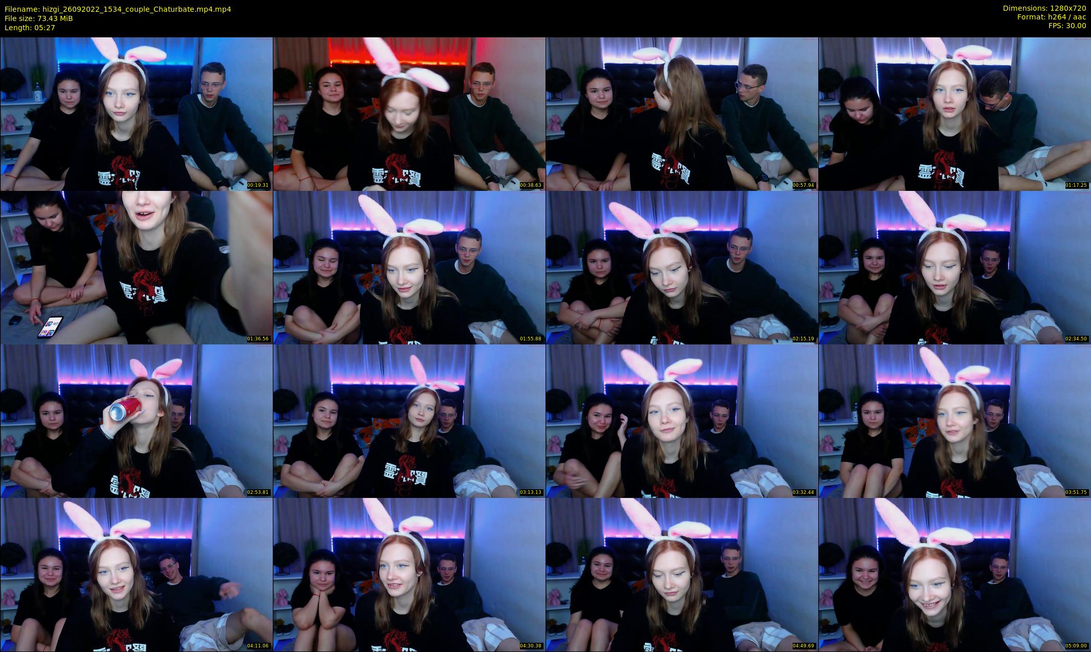 hizgi — 6 minute Chaturbate couple cam show recording, 720p, Sep 26, 2022