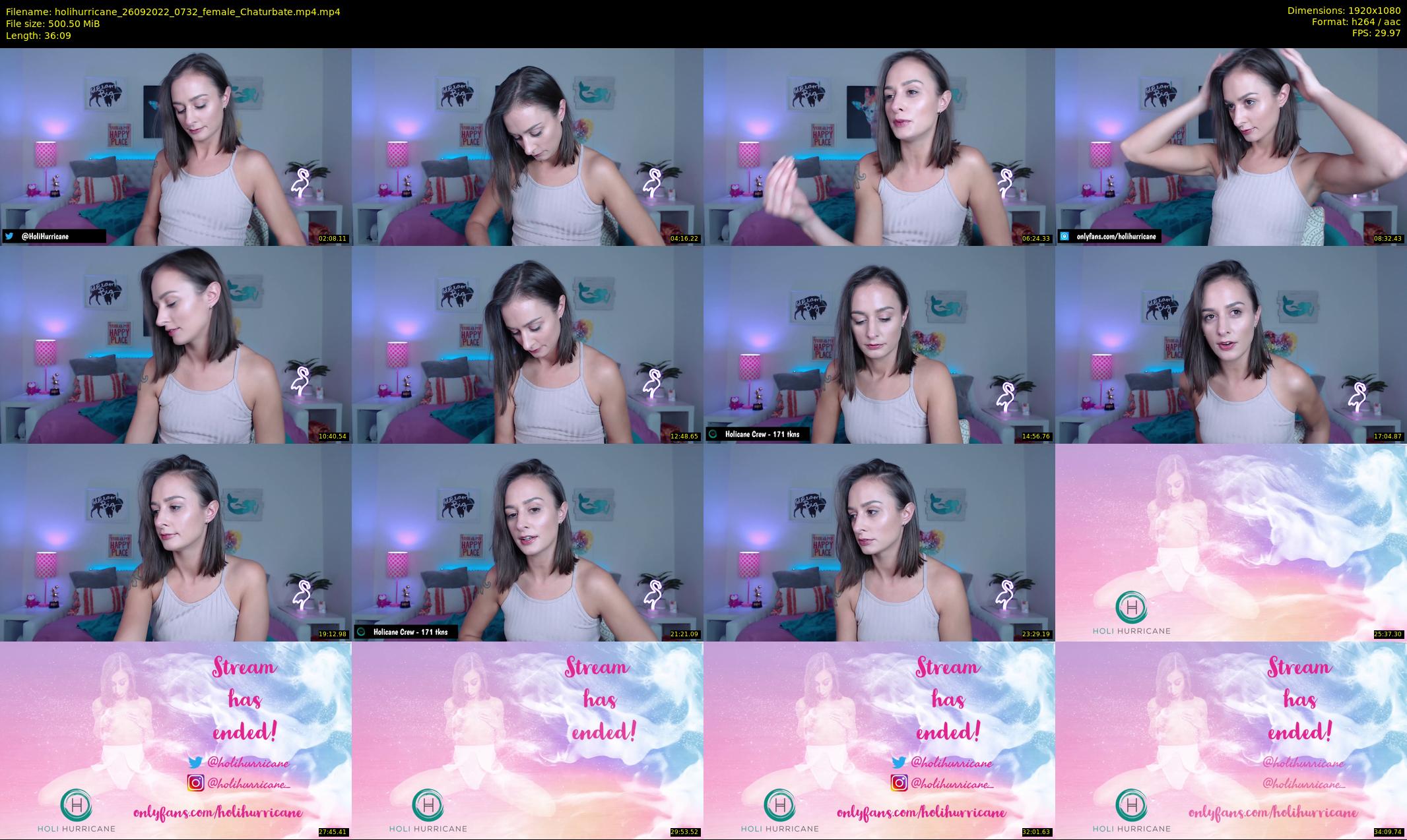 holihurricane — 37 minute Chaturbate female cam show recording, 1080p, Sep 26, 2022