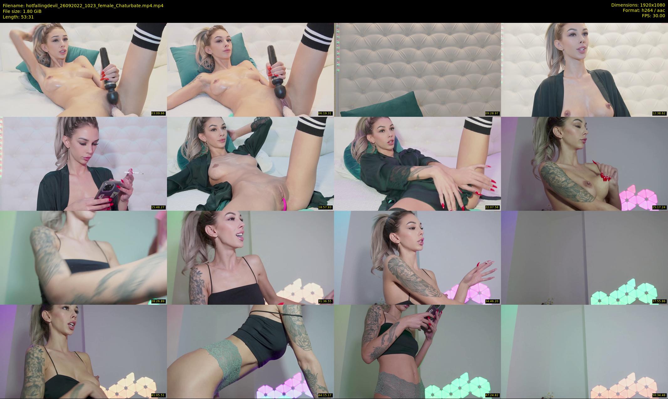 hotfallingdevil — 54 minute Chaturbate female cam show recording, 1080p, Sep 26, 2022