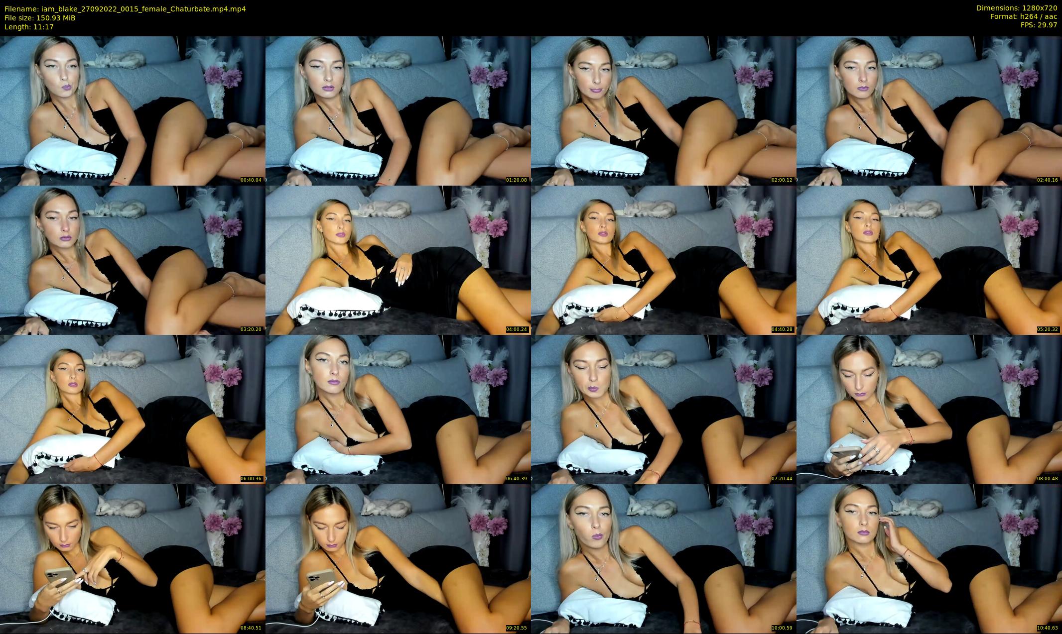 iam_blake — 12 minute Chaturbate female cam show recording, 720p, Sep 27, 2022