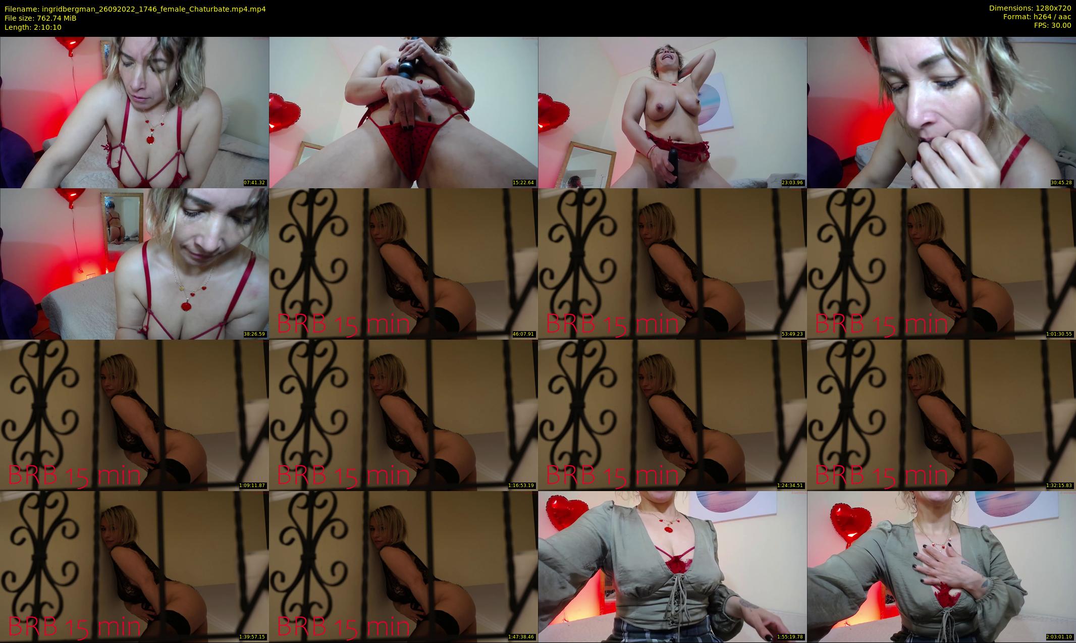 ingridbergman — 131 minute Chaturbate female cam show recording, 720p, Sep 26, 2022