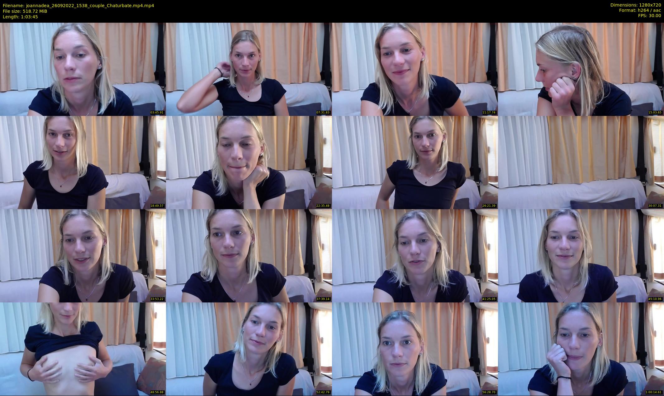 joannadea — 64 minute Chaturbate female cam show recording, 720p, Sep 26, 2022
