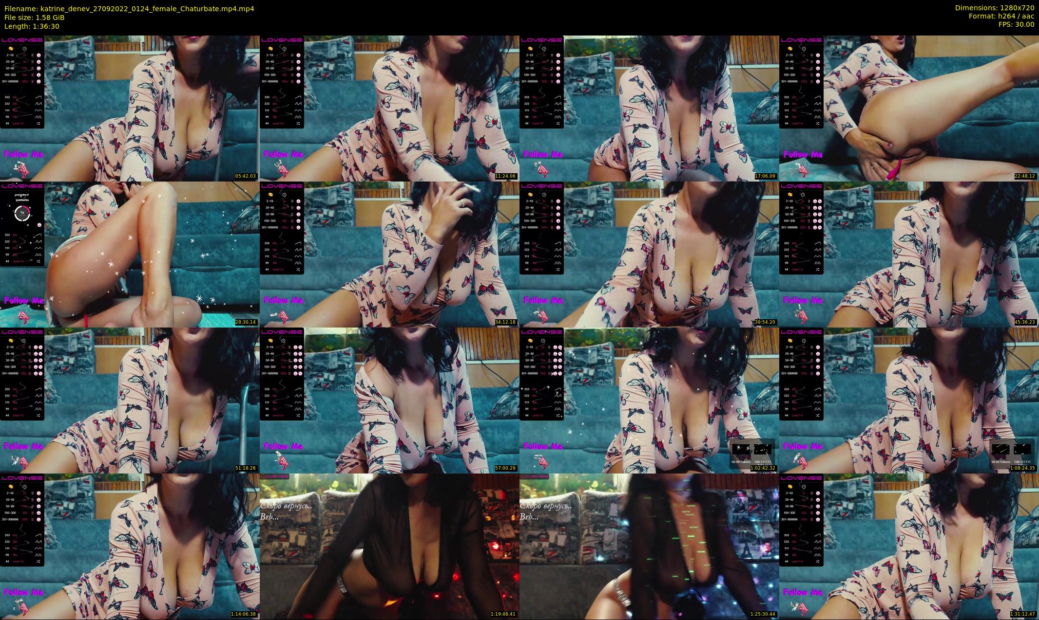 katrine_denev — 97 minute Chaturbate female cam show recording, 720p, Sep 27, 2022