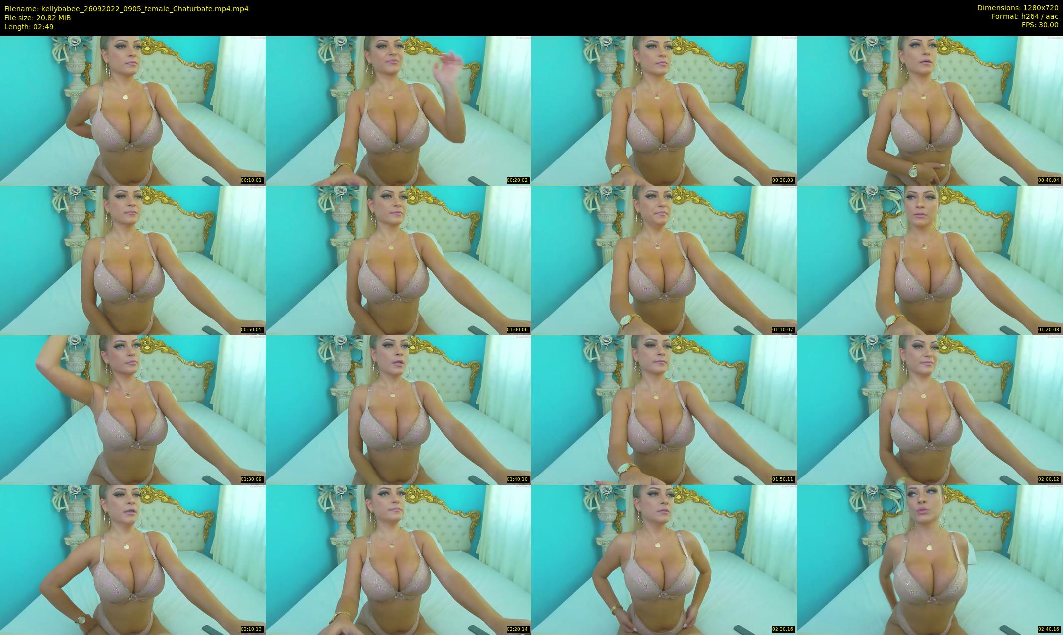 kellybabee — 3 minute Chaturbate female cam show recording, 720p, Sep 26, 2022