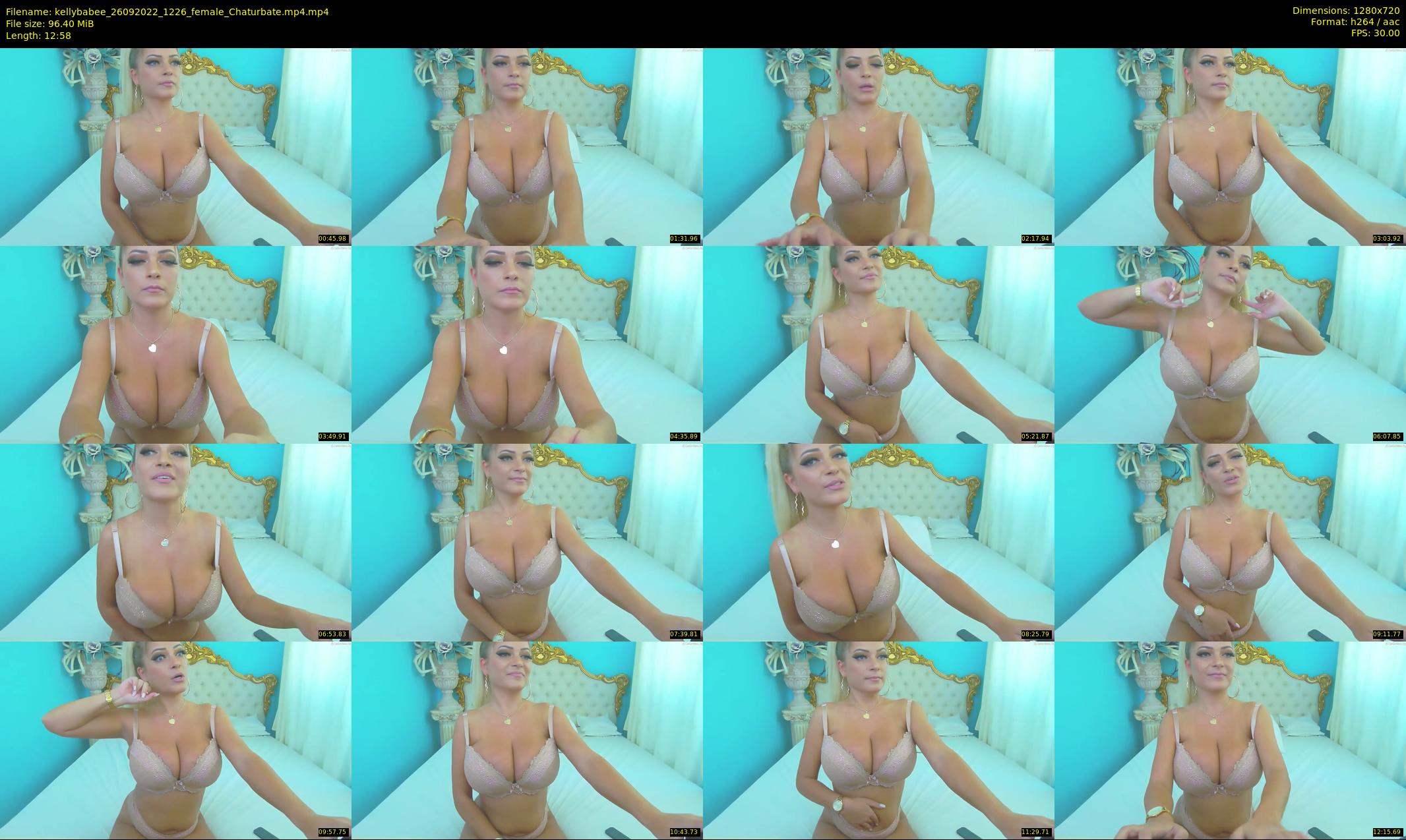 kellybabee — 13 minute Chaturbate female cam show recording, 720p, Sep 26, 2022