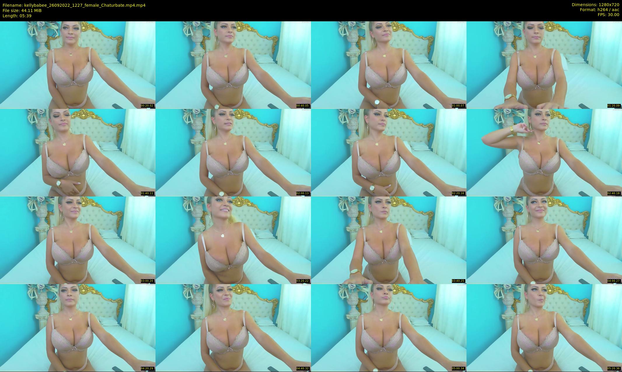 kellybabee — 6 minute Chaturbate female cam show recording, 720p, Sep 26, 2022