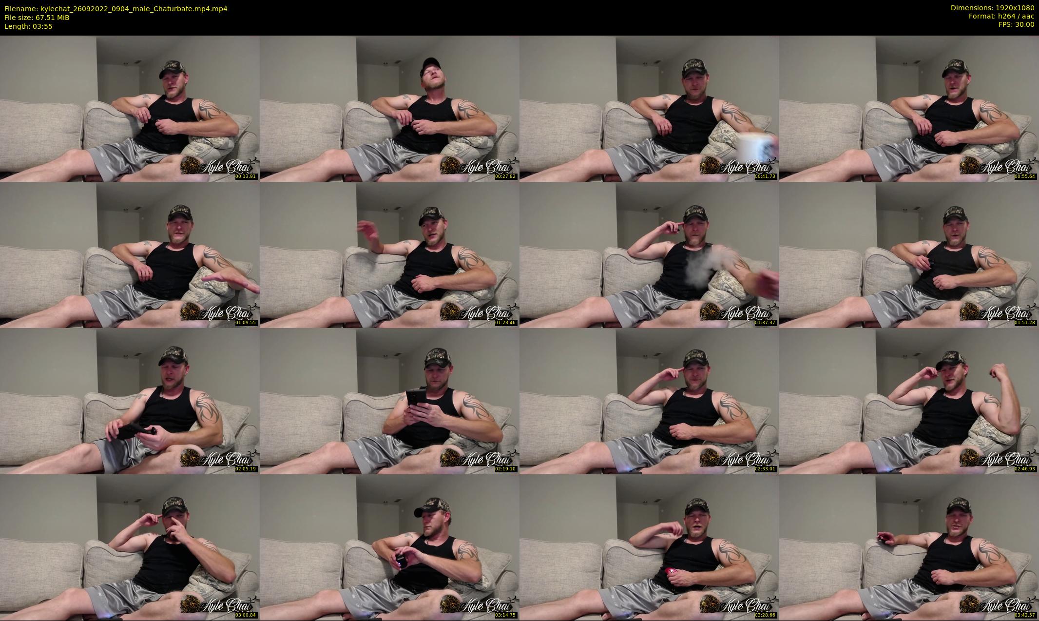 kylechat — 4 minute Chaturbate male cam show recording, 1080p, Sep 26, 2022