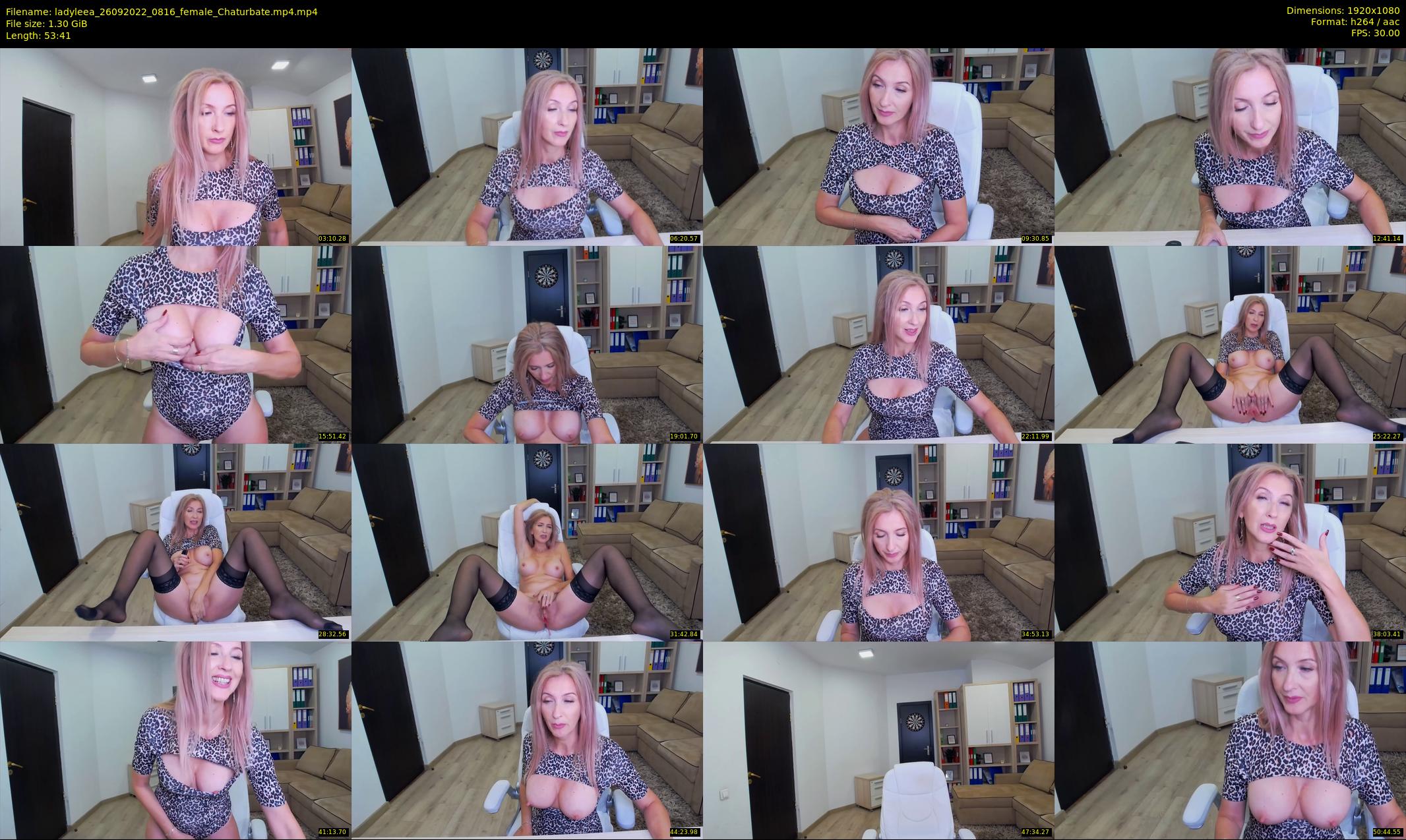 ladyleea — 54 minute Chaturbate female cam show recording, 1080p, Sep 26, 2022